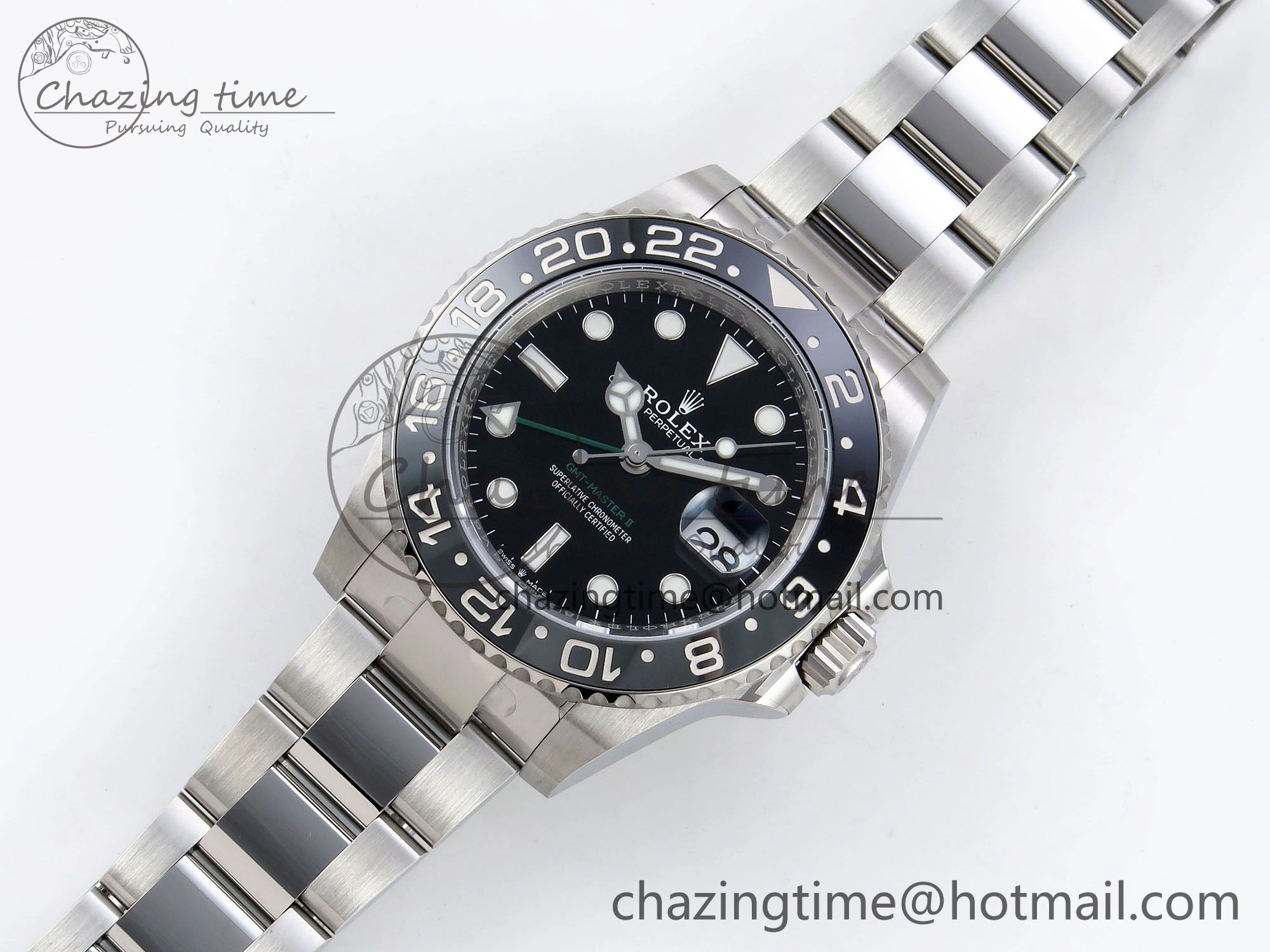 GMT-Master II 126710 GRNR Black Gray Ceramic 904L Steel ARF 1:1 Best Edition on Oyster Strap VR3285 CHS