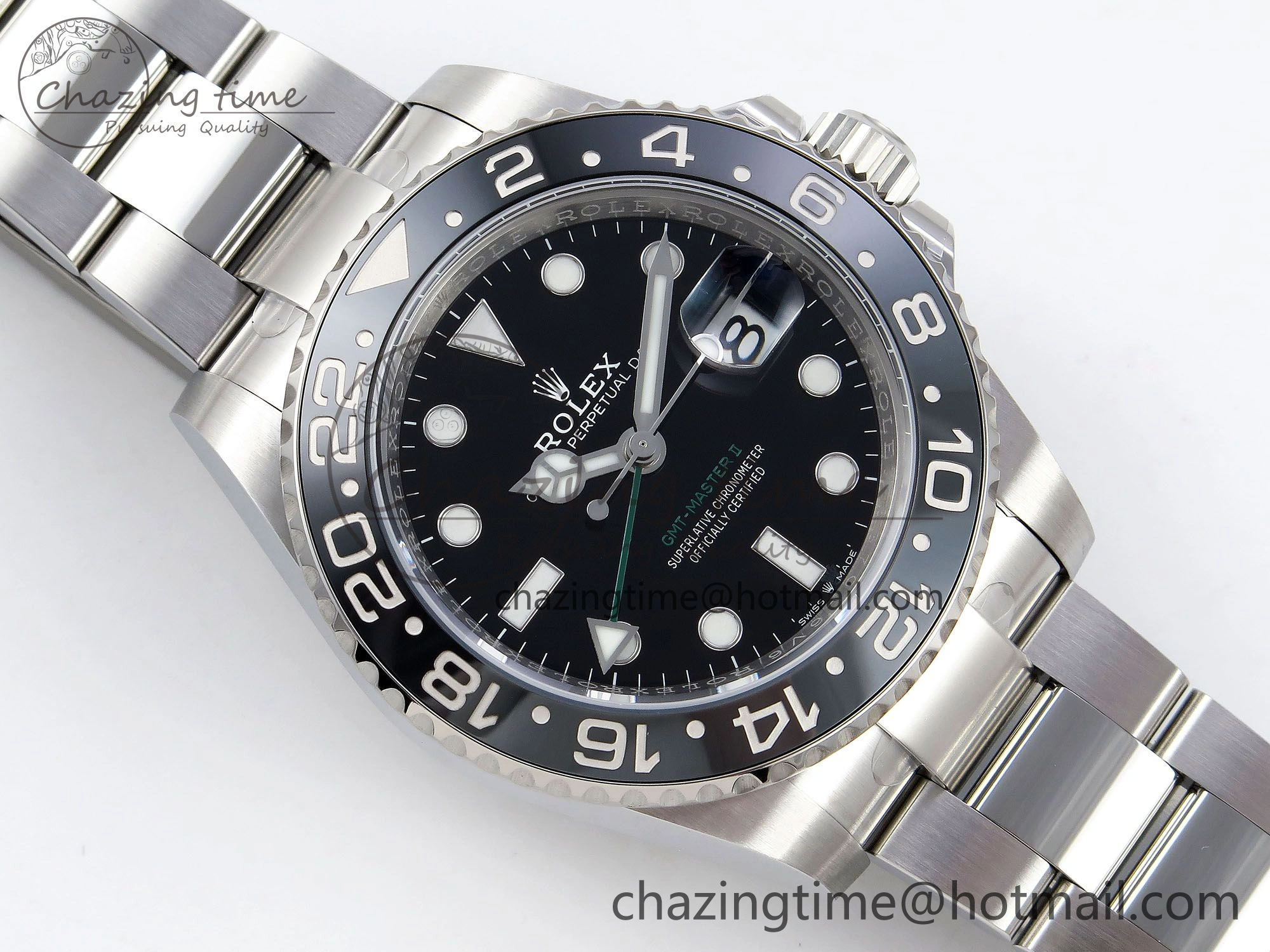 GMT-Master II 126710 GRNR Black Gray Ceramic 904L Steel ARF 1:1 Best Edition on Oyster Strap VR3285 CHS