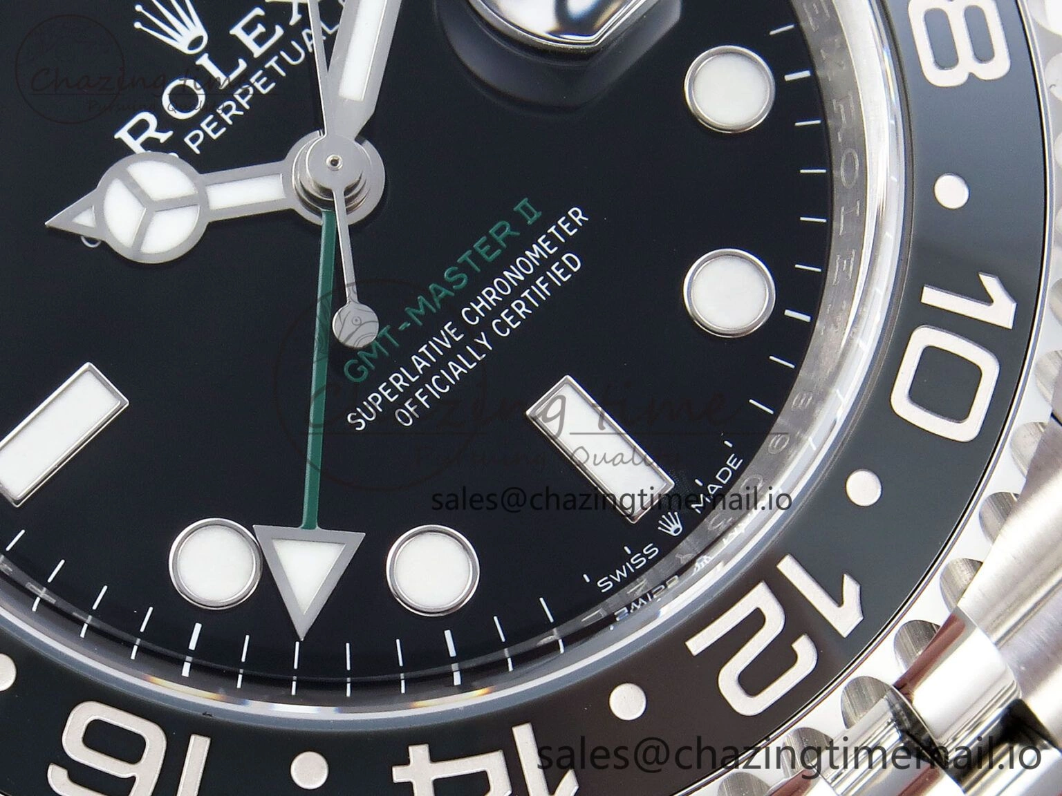 GMT-Master II 126710 GRNR Black Gray Ceramic 904L Steel Clean 1:1 Best Edition on Jubilee Strap DD3285