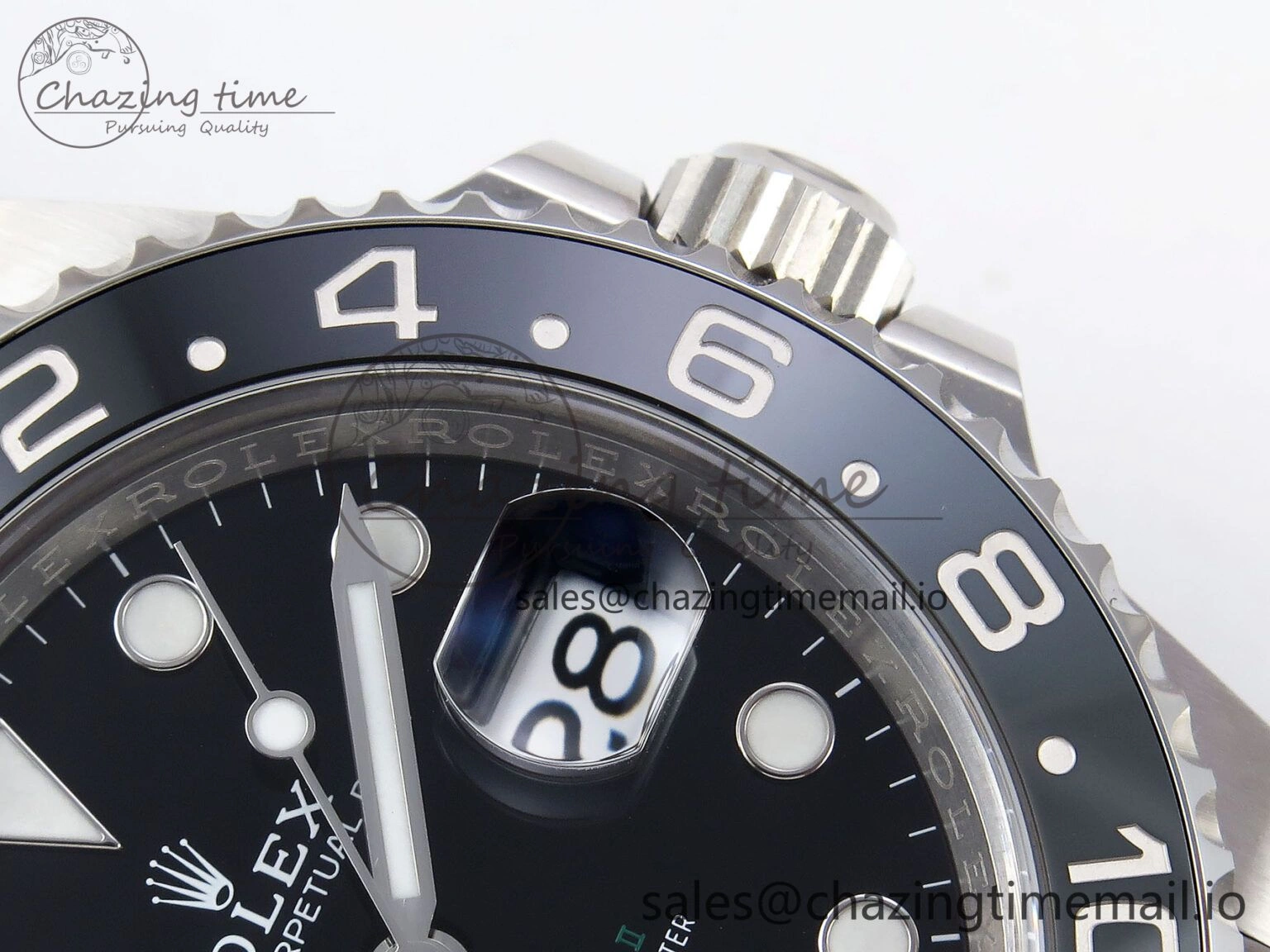 GMT-Master II 126710 GRNR Black Gray Ceramic 904L Steel Clean 1:1 Best Edition on Jubilee Strap DD3285