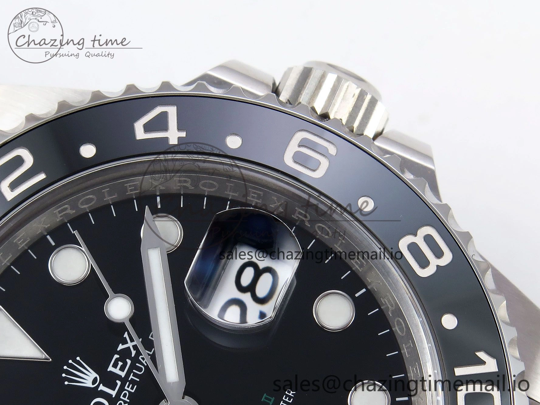 GMT-Master II 126710 GRNR Black Gray Ceramic 904L Steel Clean 1:1 Best Edition on Jubilee Strap DD3285