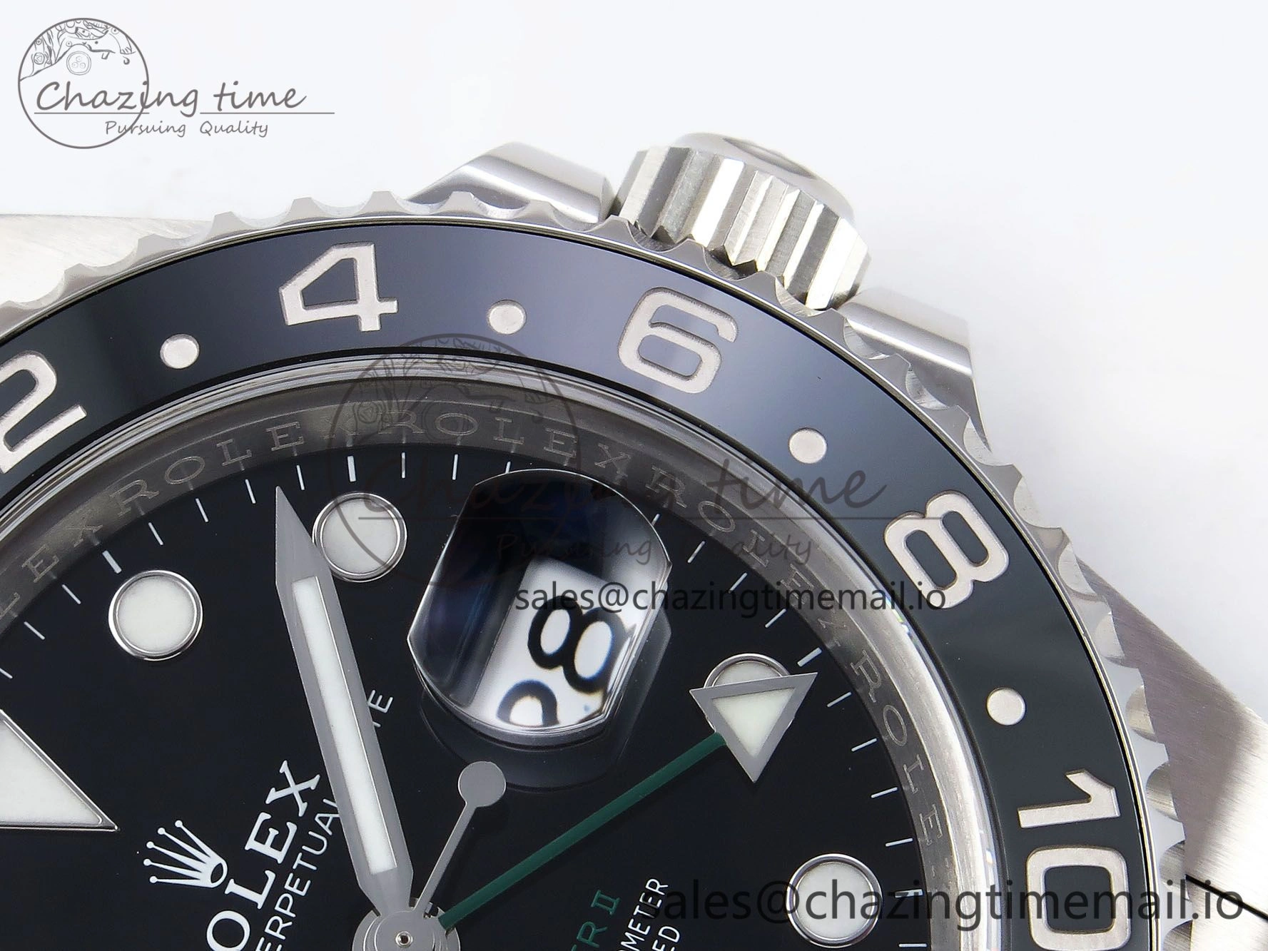 GMT-Master II 126710 GRNR Black Gray Ceramic 904L Steel Clean 1:1 Best Edition on Oyster Strap DD3285
