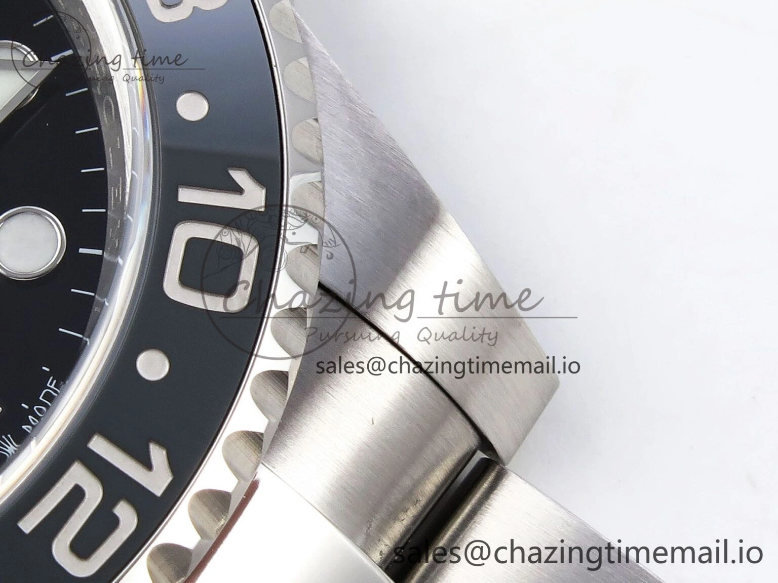 GMT-Master II 126710 GRNR Black Gray Ceramic 904L Steel Clean 1:1 Best Edition on Oyster Strap DD3285