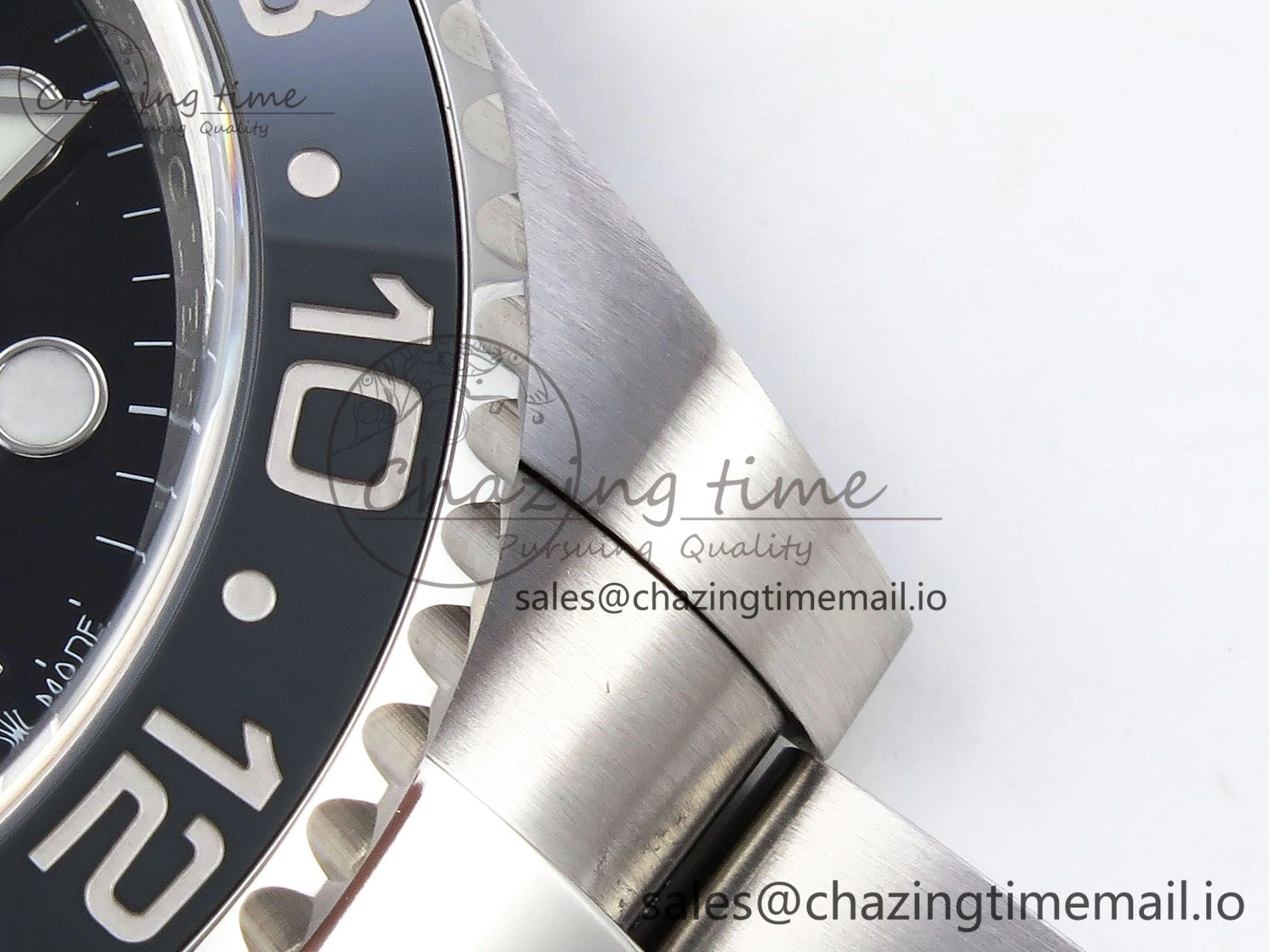 GMT-Master II 126710 GRNR Black Gray Ceramic 904L Steel Clean 1:1 Best Edition on Oyster Strap DD3285