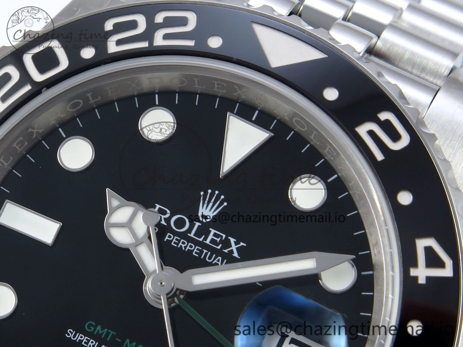 GMT-Master II 126710 GRNR Black Gray Ceramic 904L Steel EWE 1:1 Best Edition on Jubilee Strap EWE3285 V5