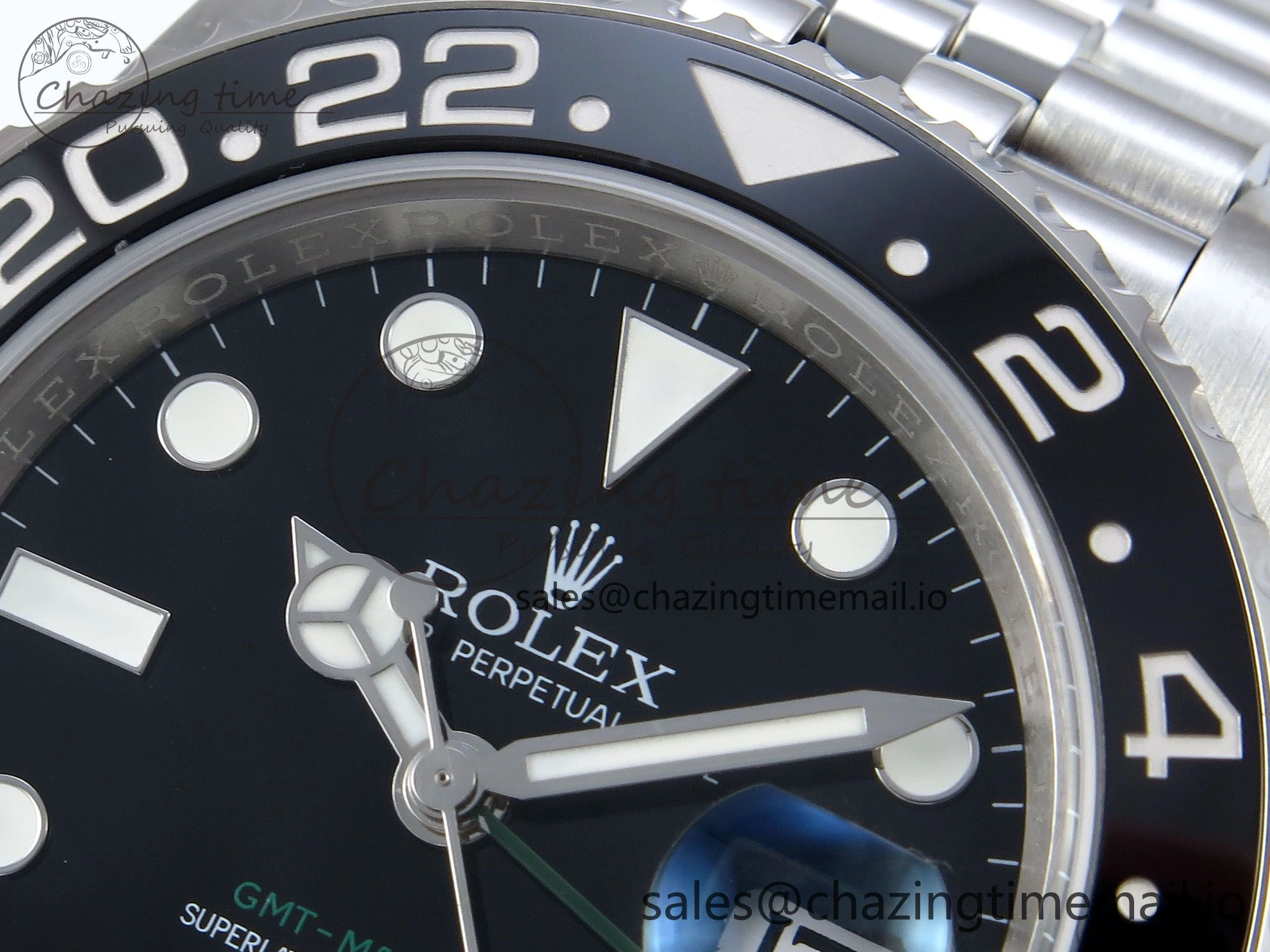 GMT-Master II 126710 GRNR Black Gray Ceramic 904L Steel EWE 1:1 Best Edition on Jubilee Strap EWE3285 V5