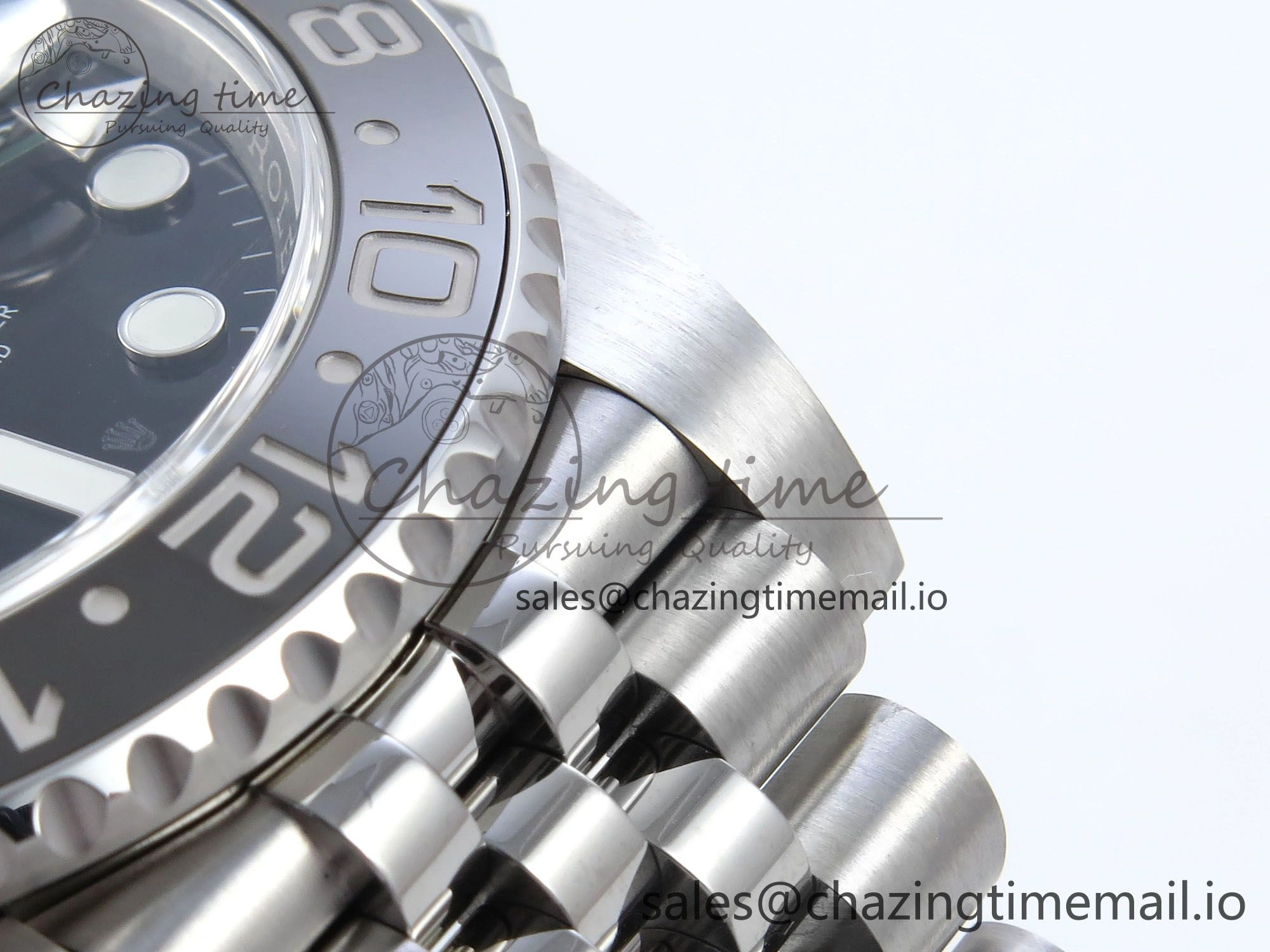 GMT-Master II 126710 GRNR Black Gray Ceramic 904L Steel EWE 1:1 Best Edition on Jubilee Strap EWE3285 V5