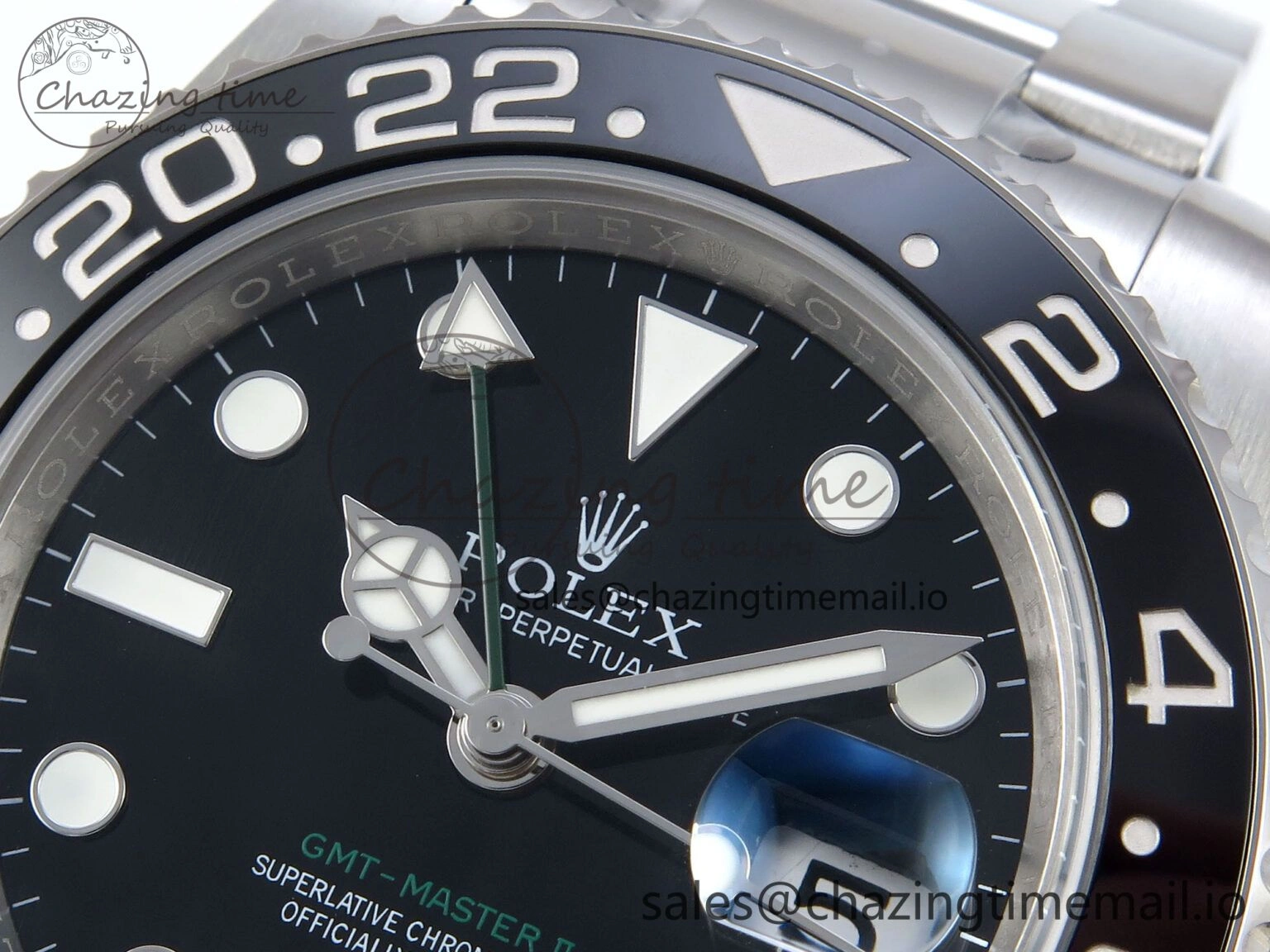 GMT-Master II 126710 GRNR Black Gray Ceramic 904L Steel EWE 1:1 Best Edition on Oyster Strap EWE3285 V5