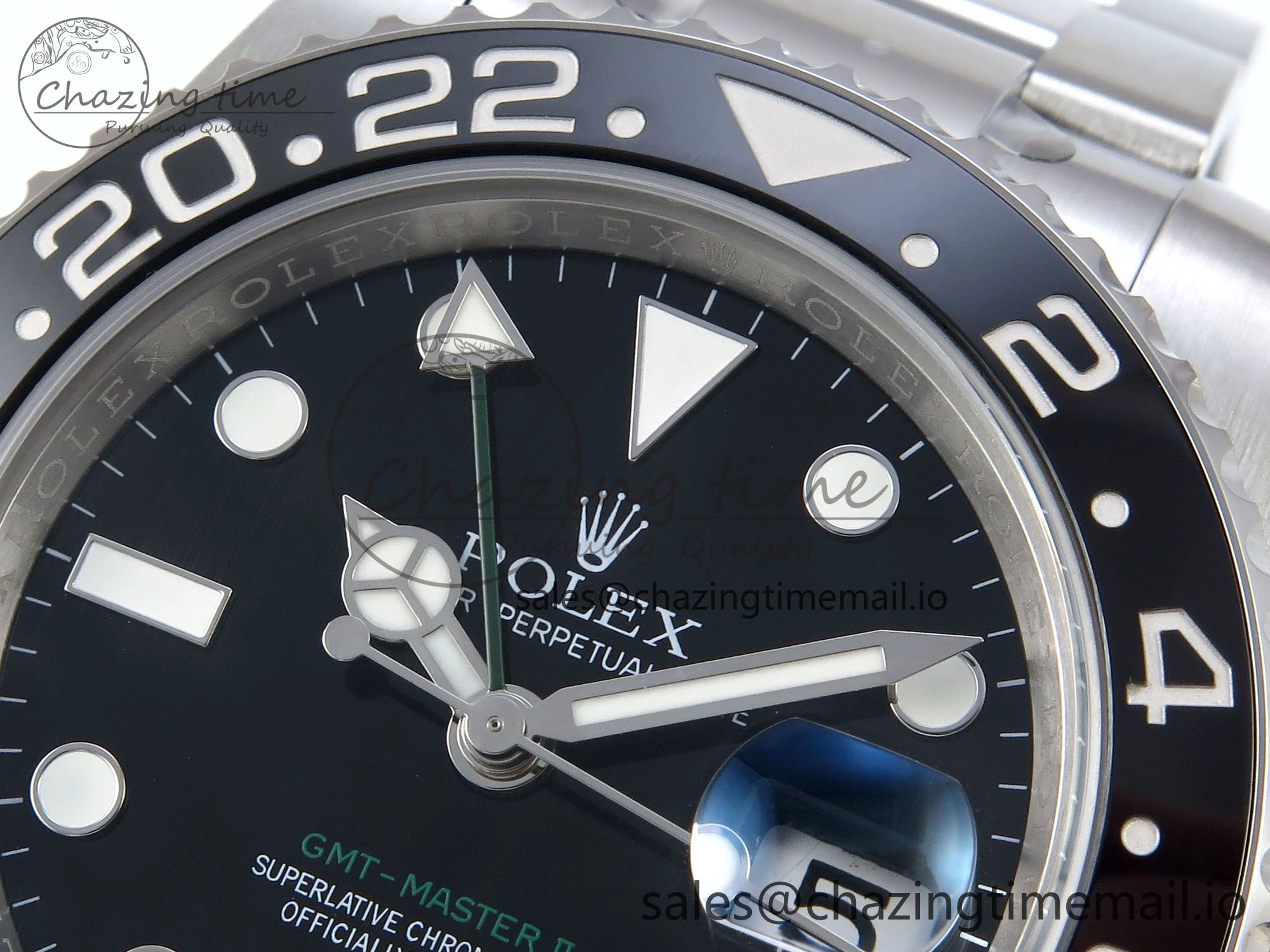 GMT-Master II 126710 GRNR Black Gray Ceramic 904L Steel EWE 1:1 Best Edition on Oyster Strap EWE3285 V5