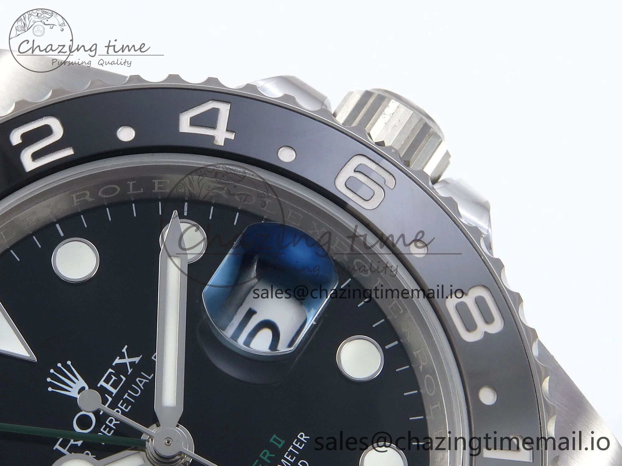 GMT-Master II 126710 GRNR Black Gray Ceramic 904L Steel EWE 1:1 Best Edition on Oyster Strap EWE3285 V5