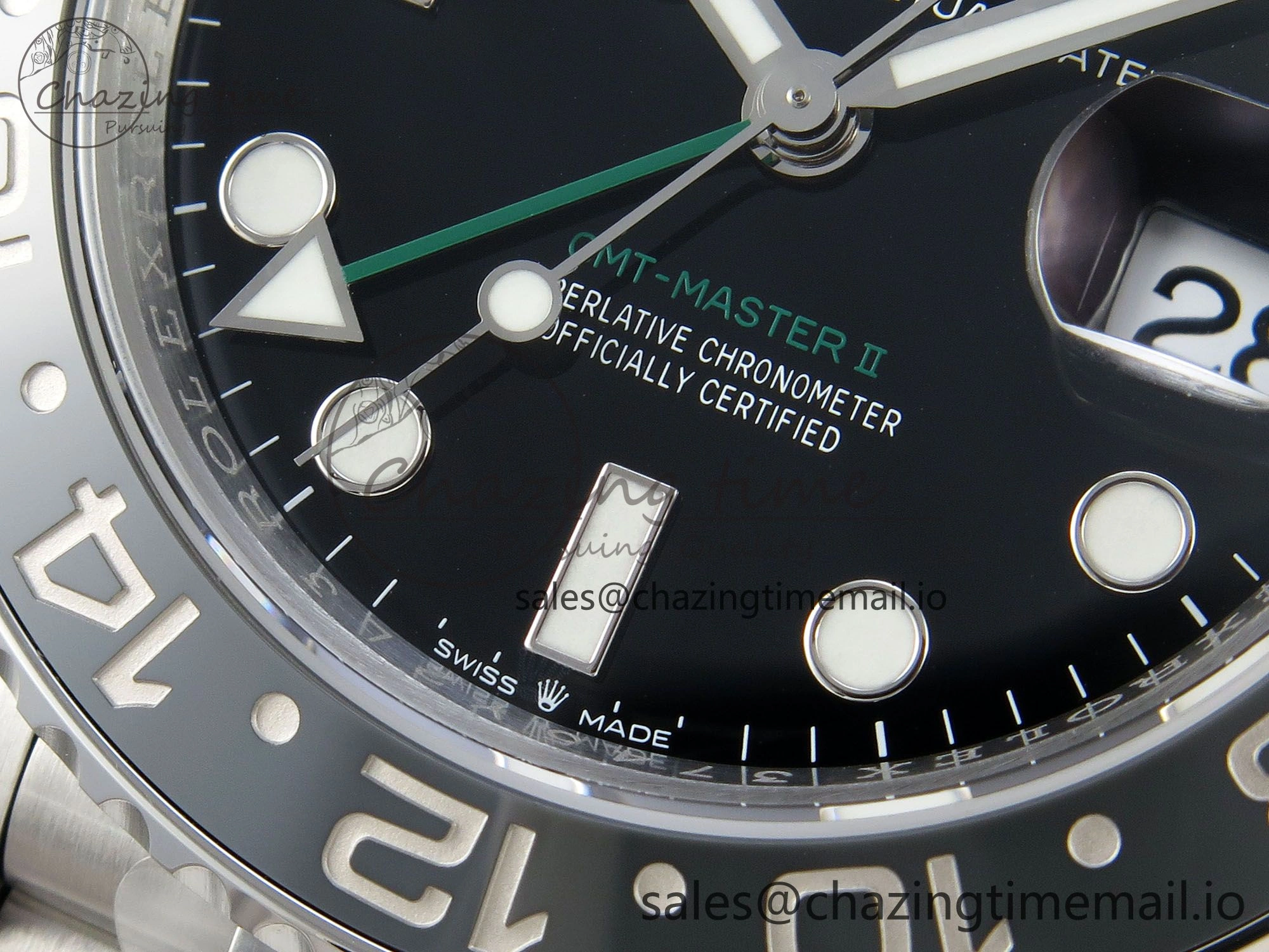 GMT-Master II 126710 GRNR Black Gray Ceramic 904L Steel VSF 1:1 Best Edition on Jubilee Strap DD3285 V3