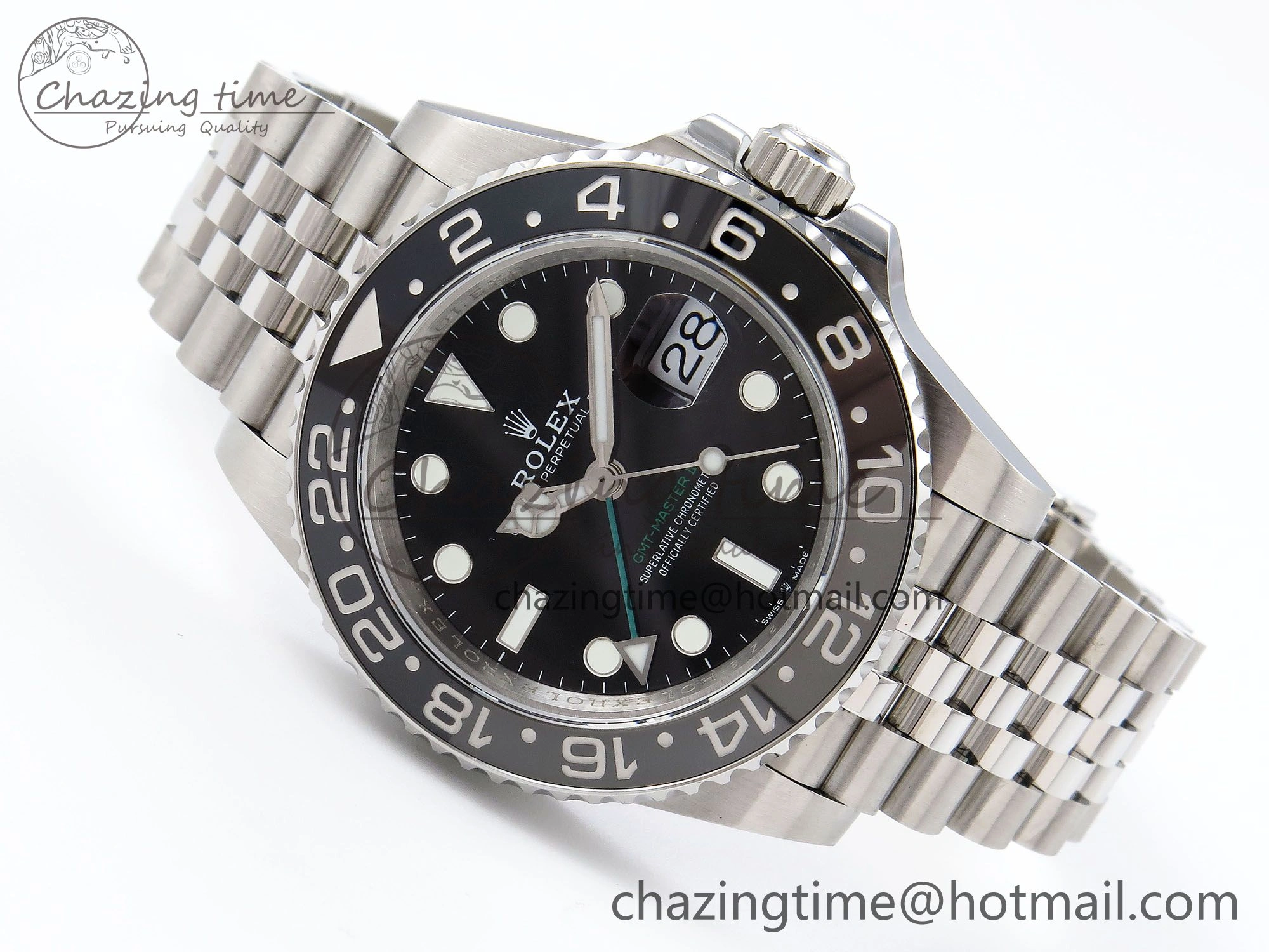 GMT-Master II 126710 GRNR Blue Red Ceramic QF 1:1 Best Edition on Jubilee Bracelet VR3285 CHS