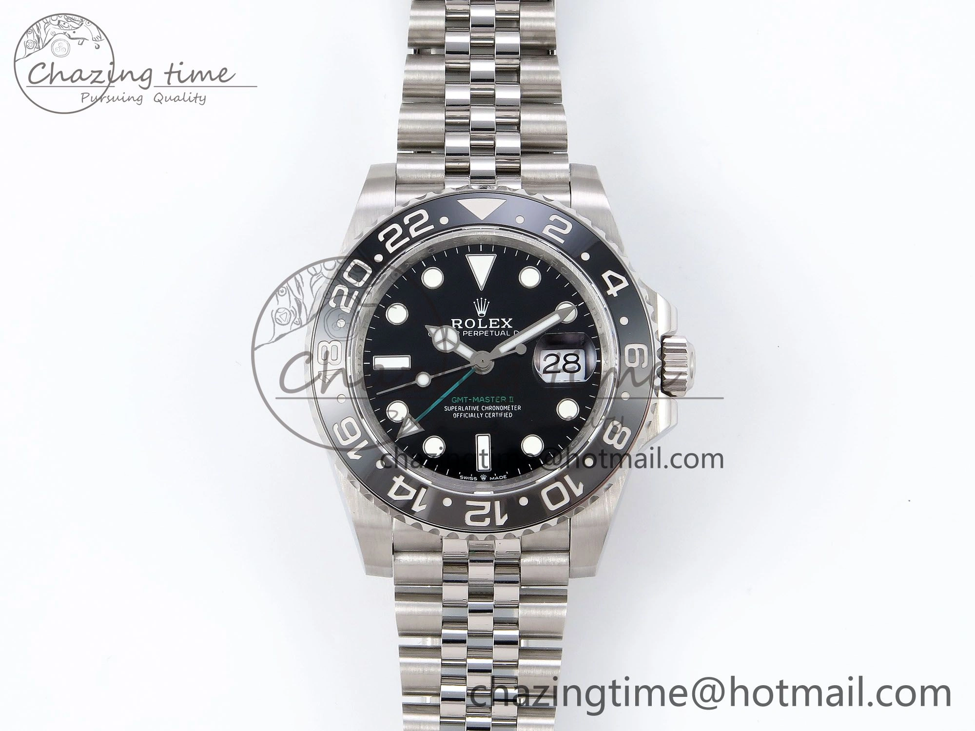GMT-Master II 126710 GRNR Blue Red Ceramic QF 1:1 Best Edition on Jubilee Bracelet VR3285 CHS
