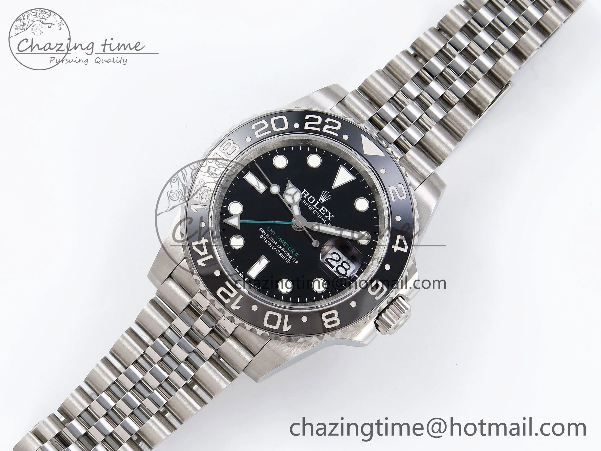 GMT-Master II 126710 GRNR Blue Red Ceramic QF 1:1 Best Edition on Jubilee Bracelet VR3285 CHS