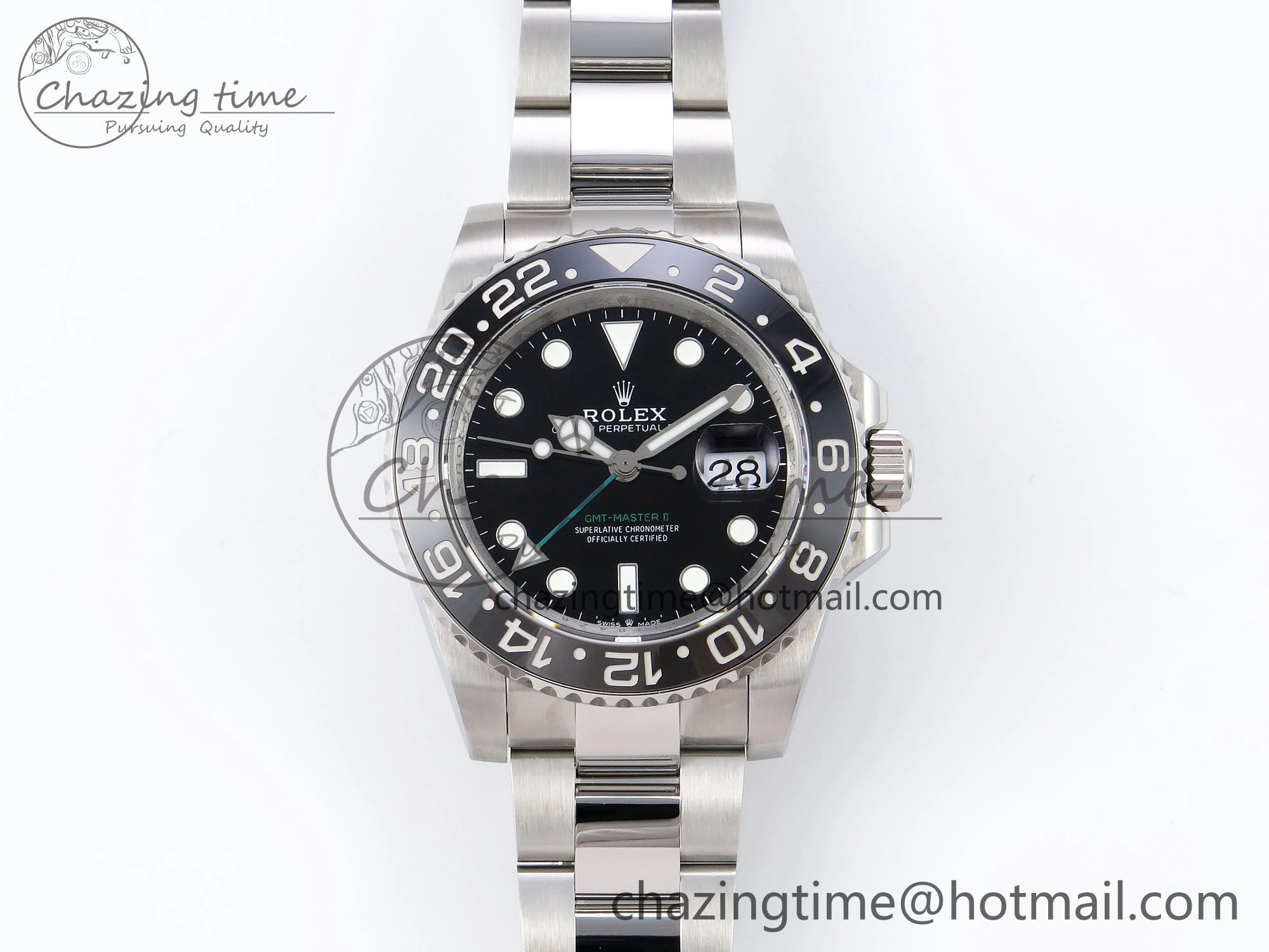 GMT-Master II 126710 GRNR Blue Red Ceramic QF 1:1 Best Edition on Oyster Bracelet VR3285 CHS