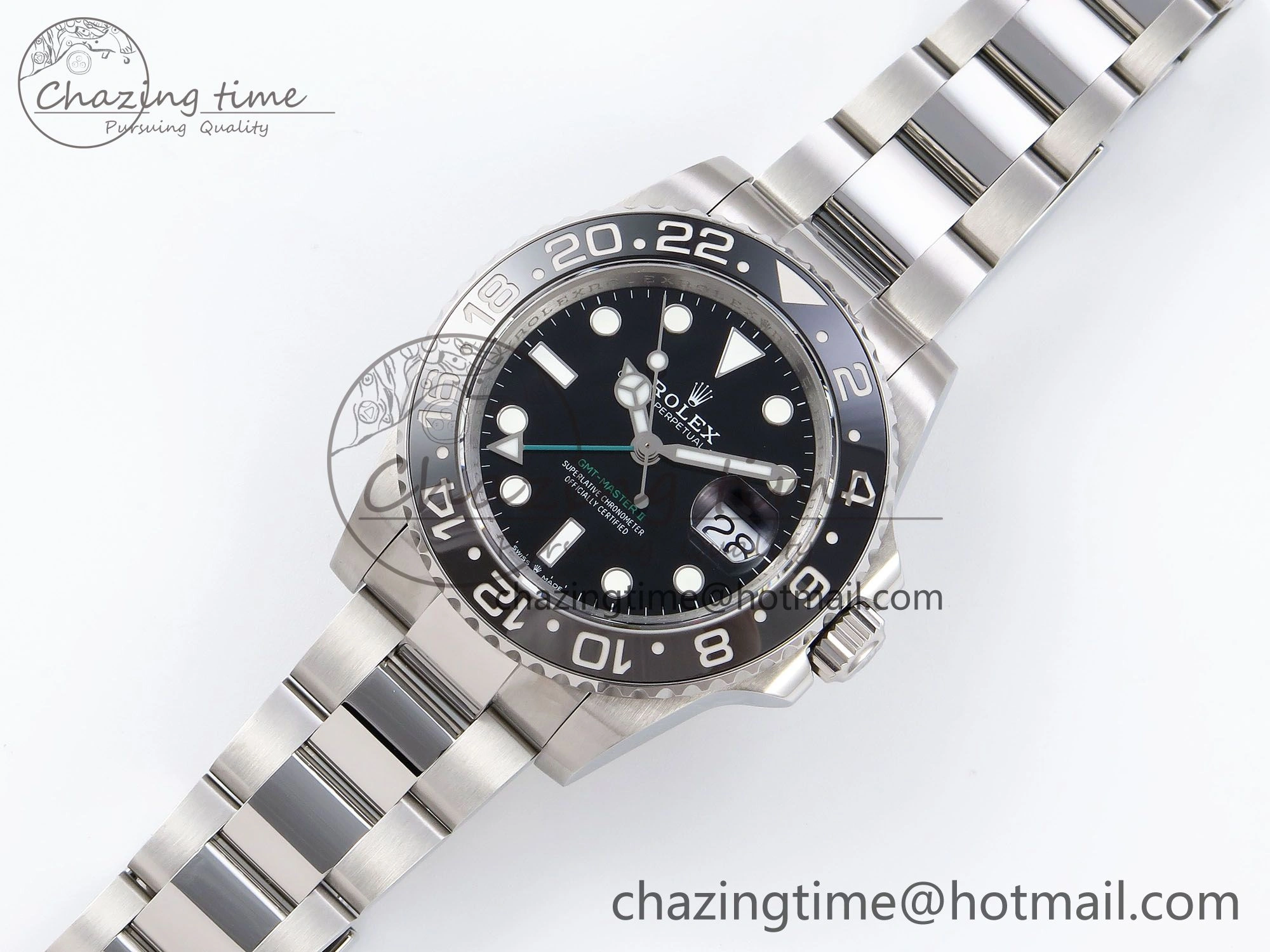 GMT-Master II 126710 GRNR Blue Red Ceramic QF 1:1 Best Edition on Oyster Bracelet VR3285 CHS