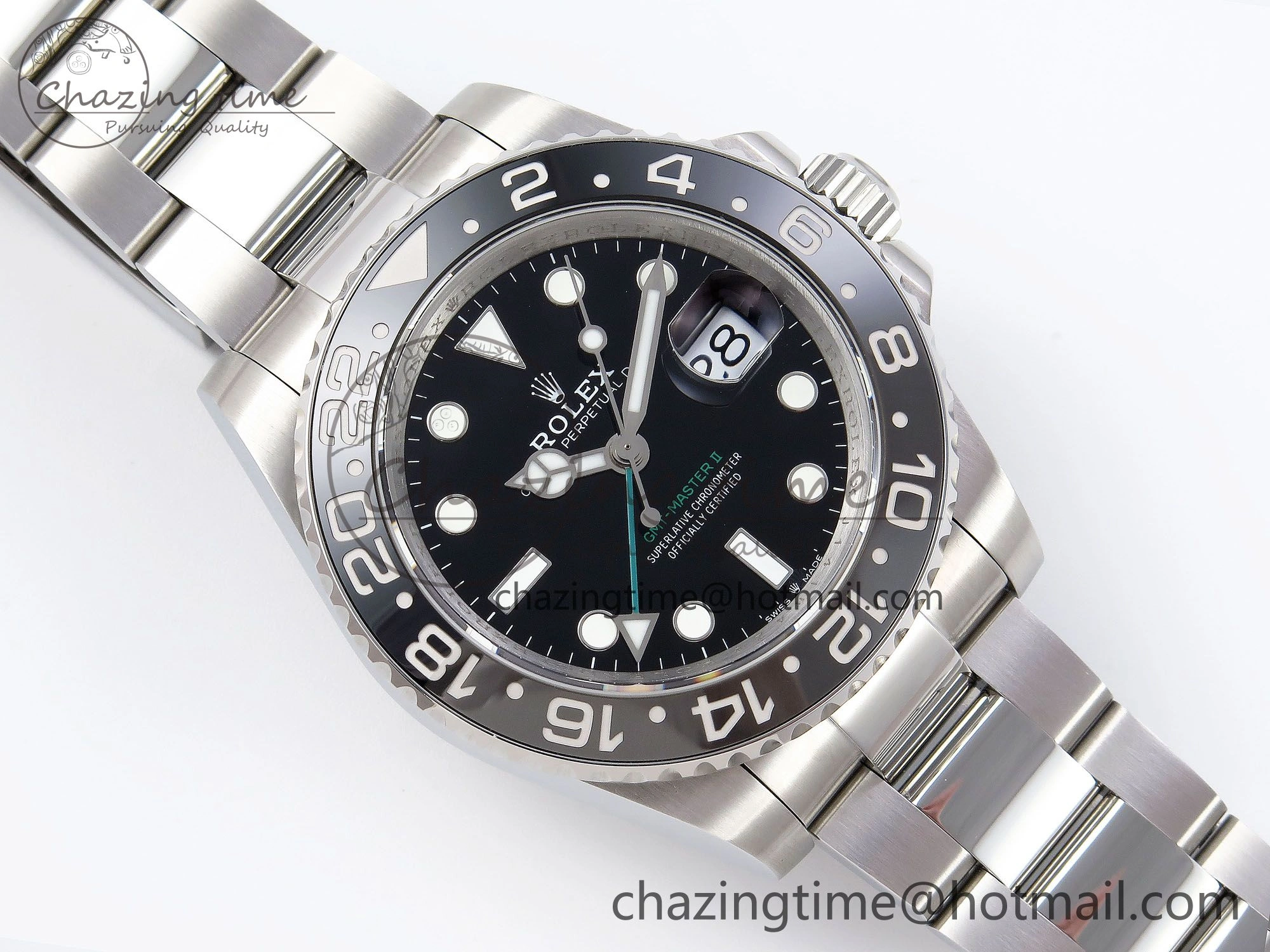 GMT-Master II 126710 GRNR Blue Red Ceramic QF 1:1 Best Edition on Oyster Bracelet VR3285 CHS