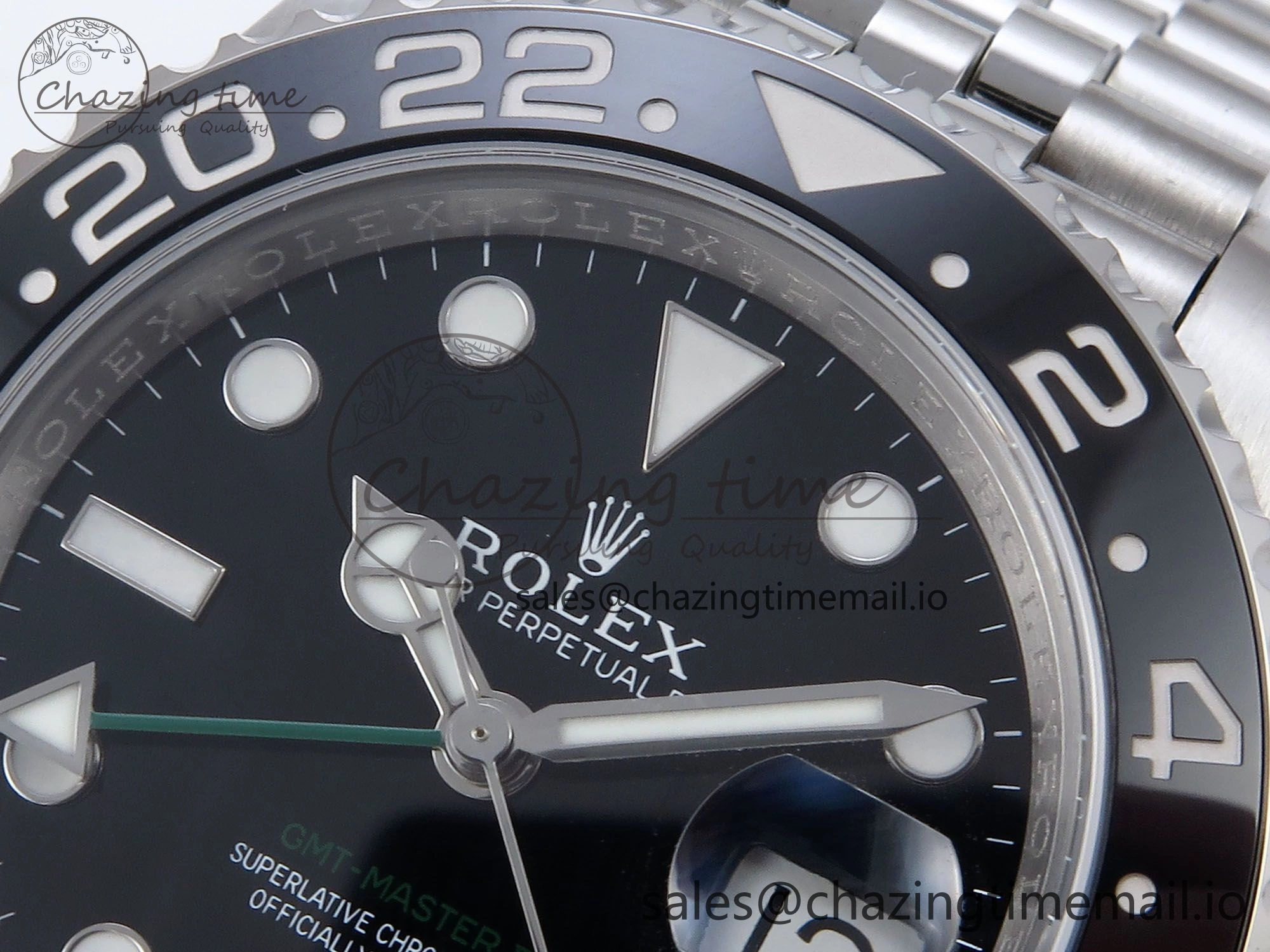 GMT Master II 126710 GRNR QF+ 1:1 Best Edition 904L Steel Black Dial on SS Bracelet SH3285