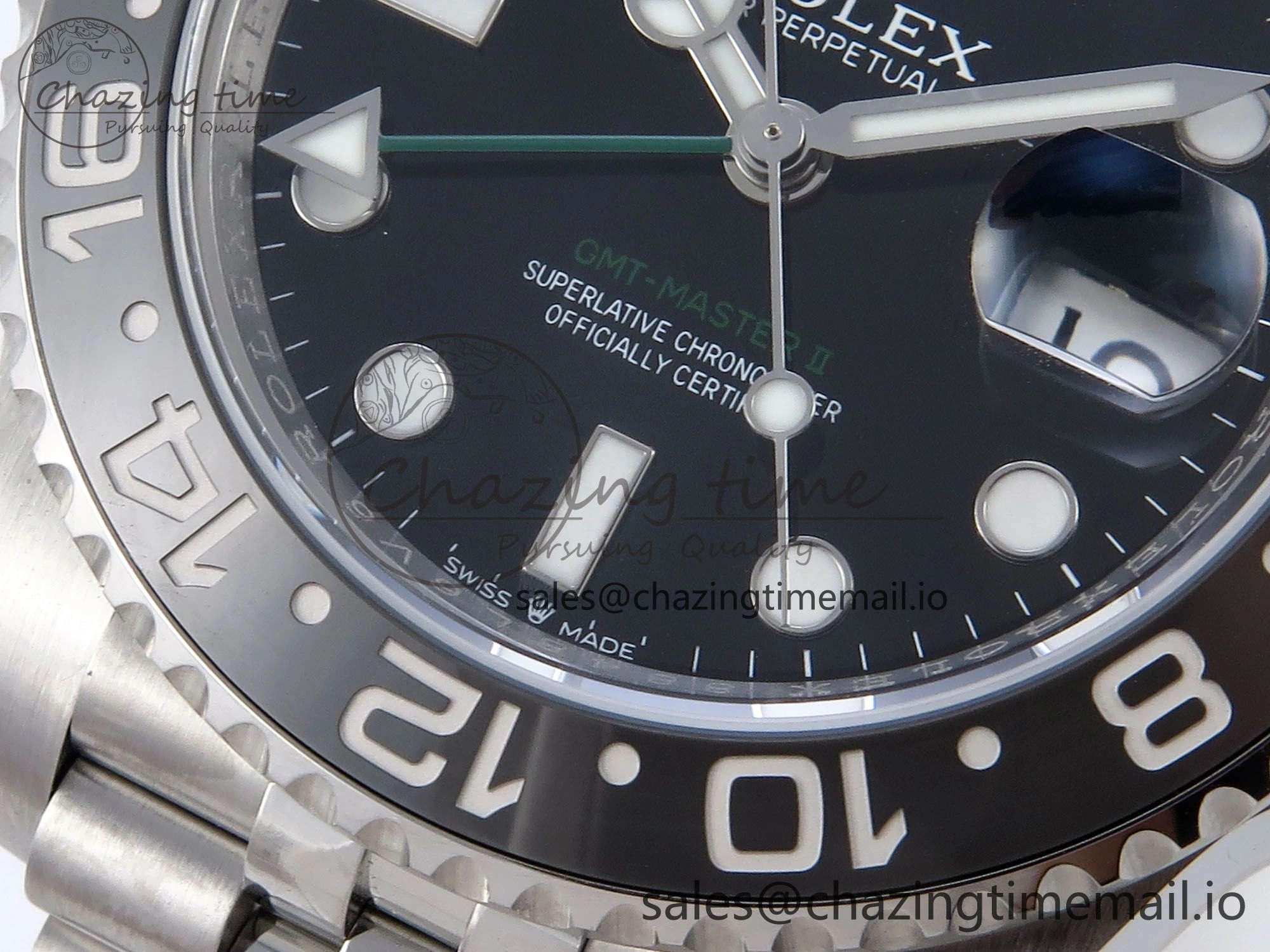GMT Master II 126710 GRNR QF+ 1:1 Best Edition 904L Steel Black Dial on SS Bracelet SH3285