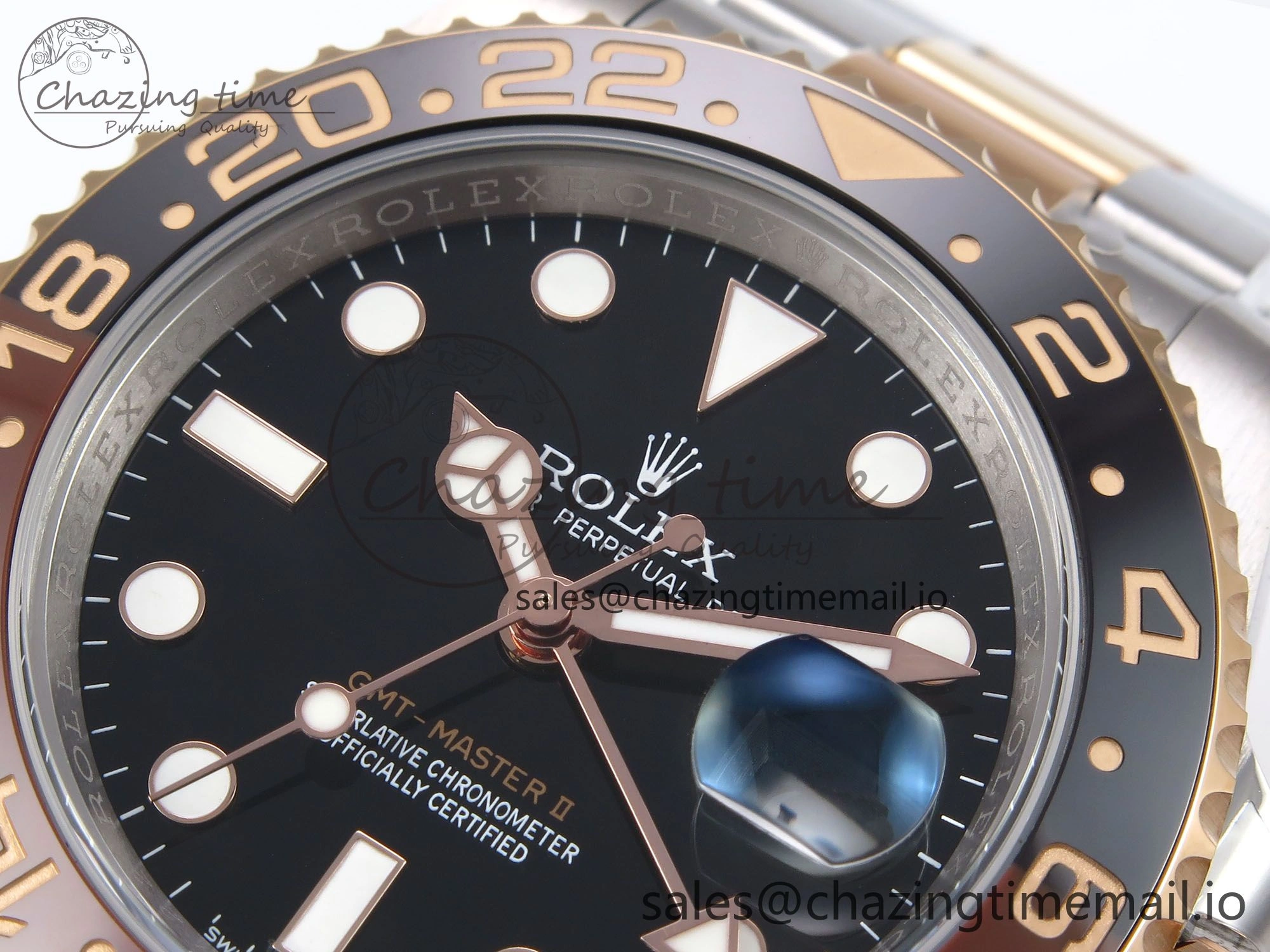 GMT Master II 126711 CHNR 904L EWEF 1:1 Best Edition on SS RG Oyster Bracelet SH3285 CHS