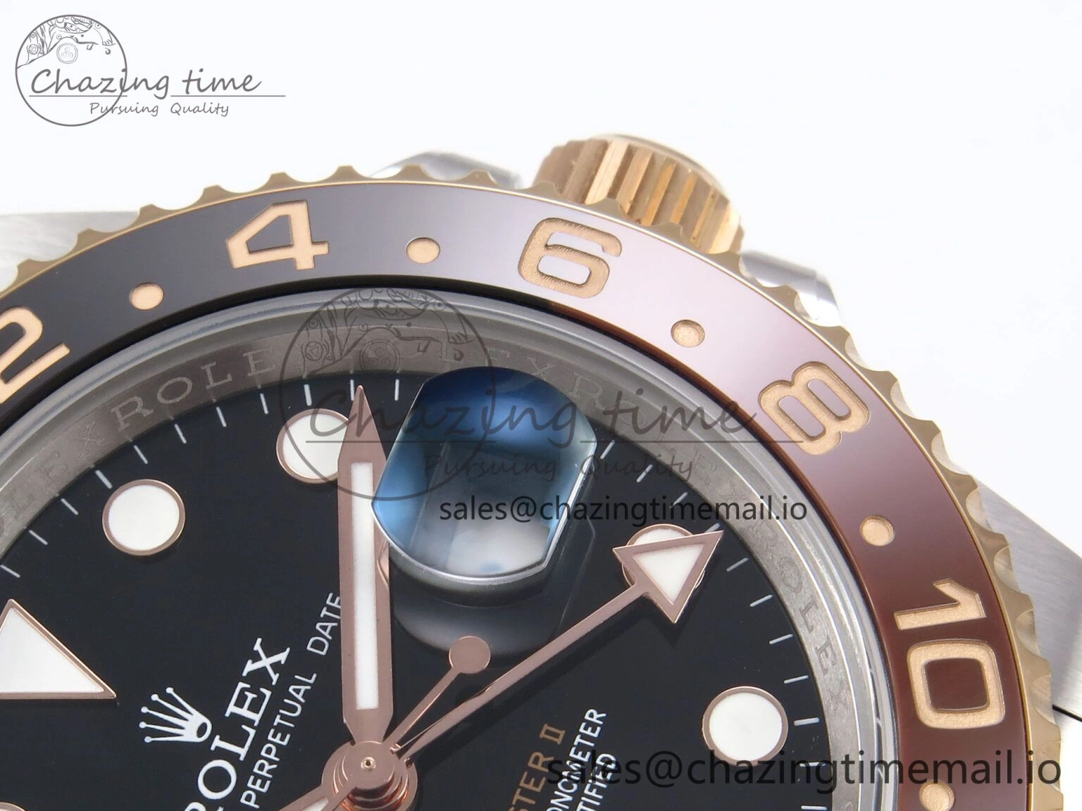 GMT Master II 126711 CHNR 904L EWEF 1:1 Best Edition on SS RG Oyster Bracelet SH3285 CHS