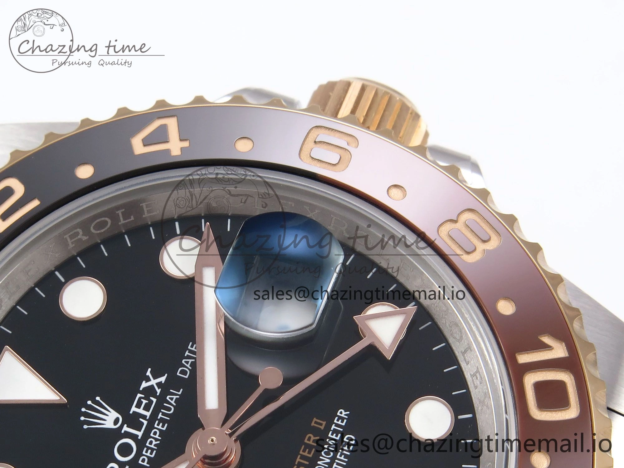 GMT Master II 126711 CHNR 904L EWEF 1:1 Best Edition on SS RG Oyster Bracelet SH3285 CHS
