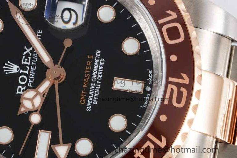 GMT Master II 126711 CHNR 904L SS APF 1:1 Best Edition on SS RG Bracelet VR3285 CHS