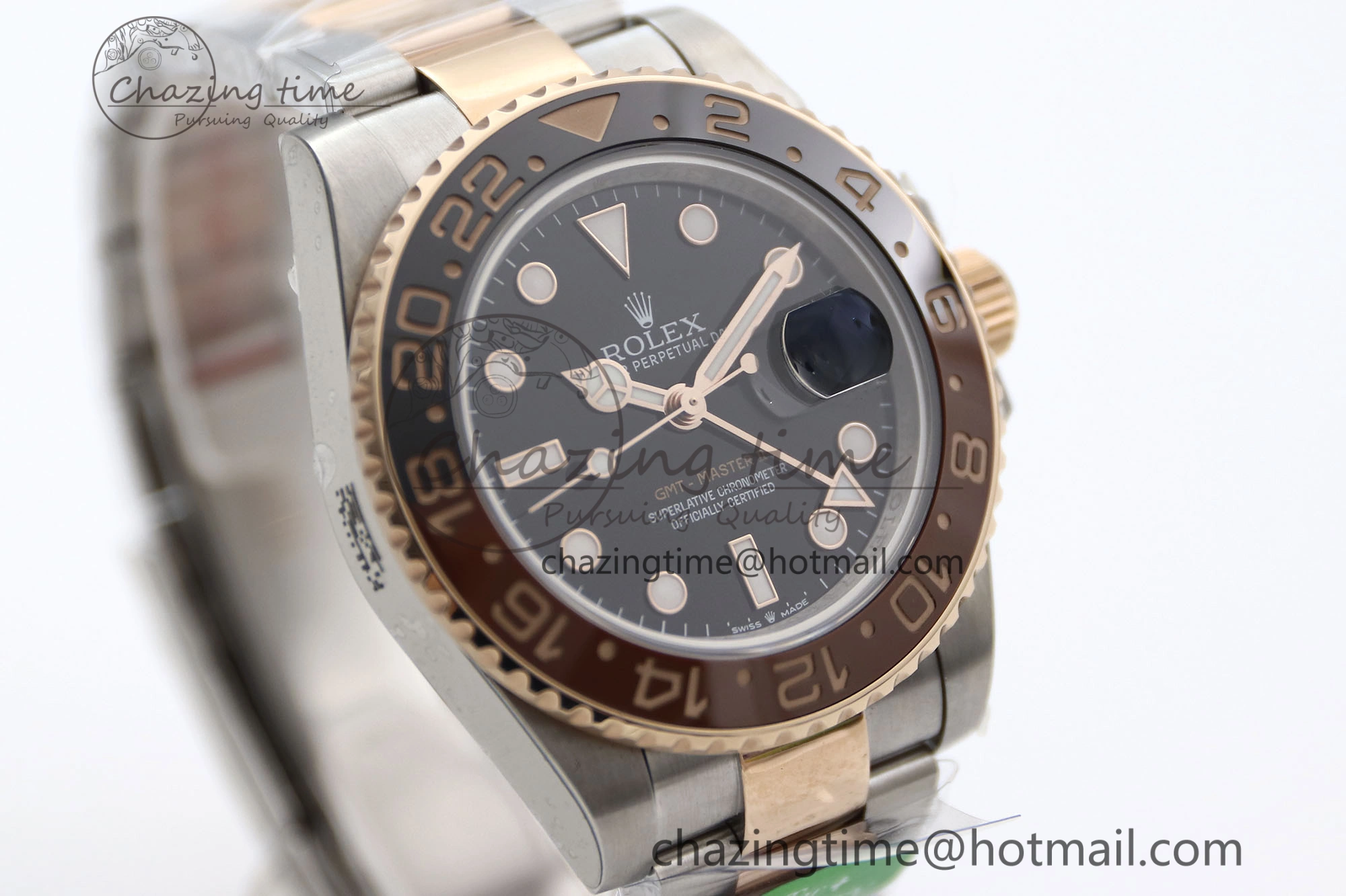 GMT Master II 126711 CHNR 904L SS TW+ 1:1 Best Edition on SS RG Bracelet VR3186 CHS