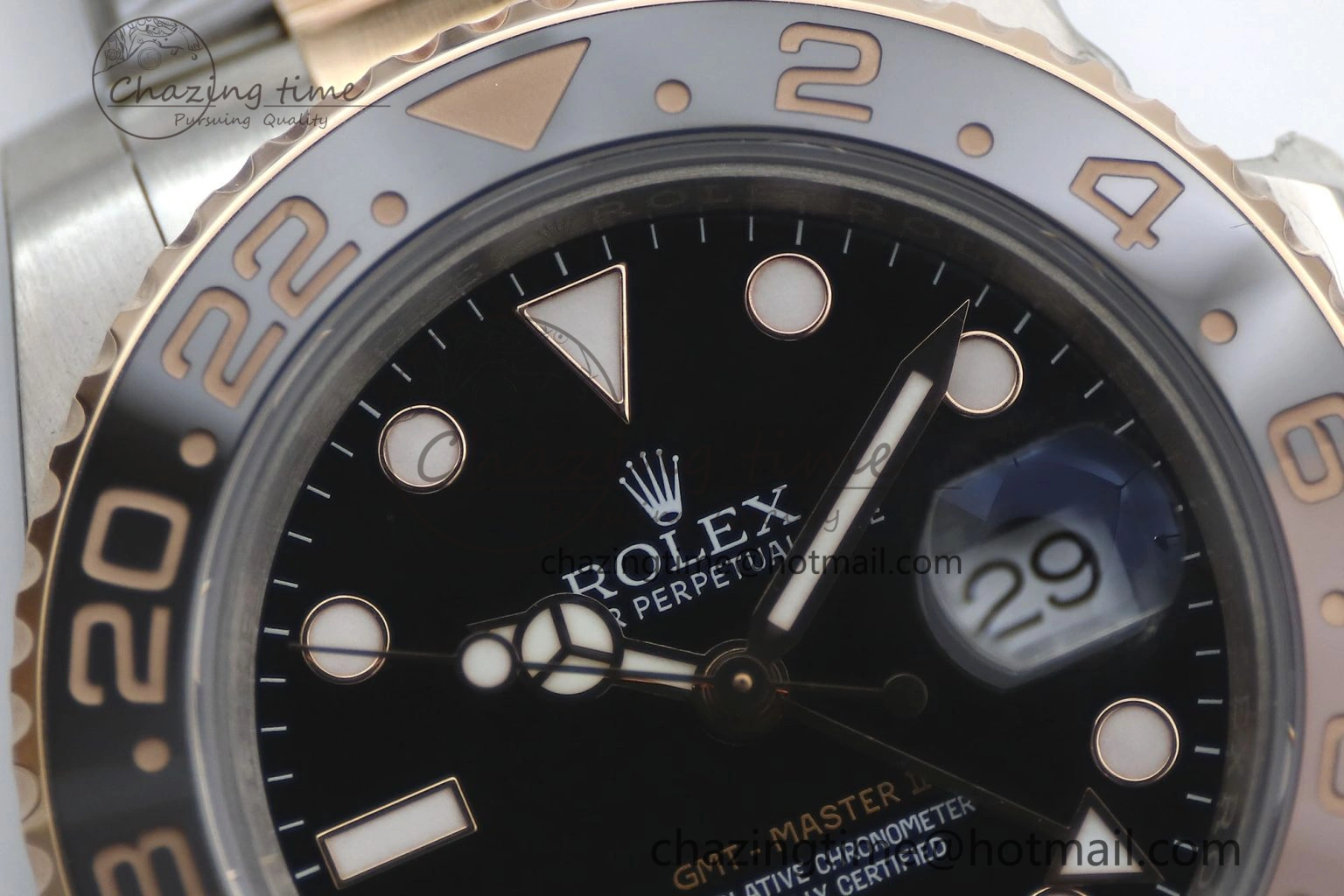 GMT Master II 126711 CHNR 904L SS TW+ 1:1 Best Edition on SS RG Bracelet VR3186 CHS