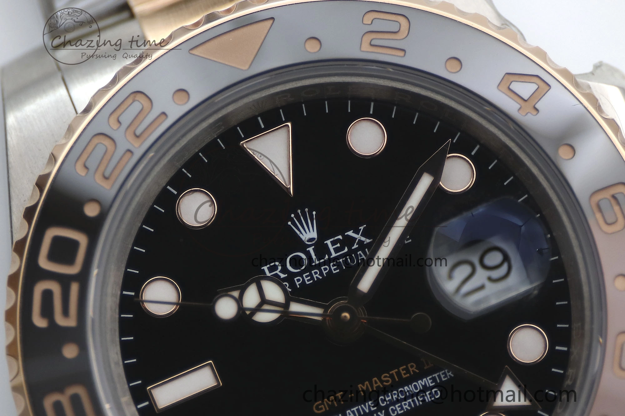GMT Master II 126711 CHNR 904L SS TW+ 1:1 Best Edition on SS RG Bracelet VR3186 CHS