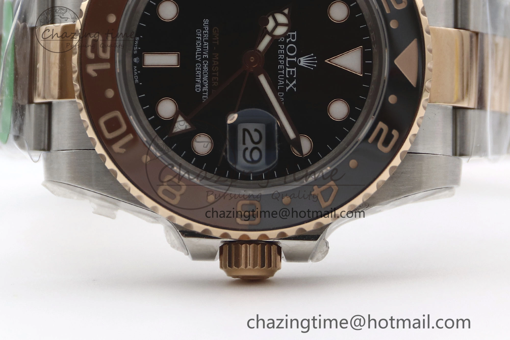 GMT Master II 126711 CHNR 904L SS TW+ 1:1 Best Edition on SS RG Bracelet VR3186 CHS