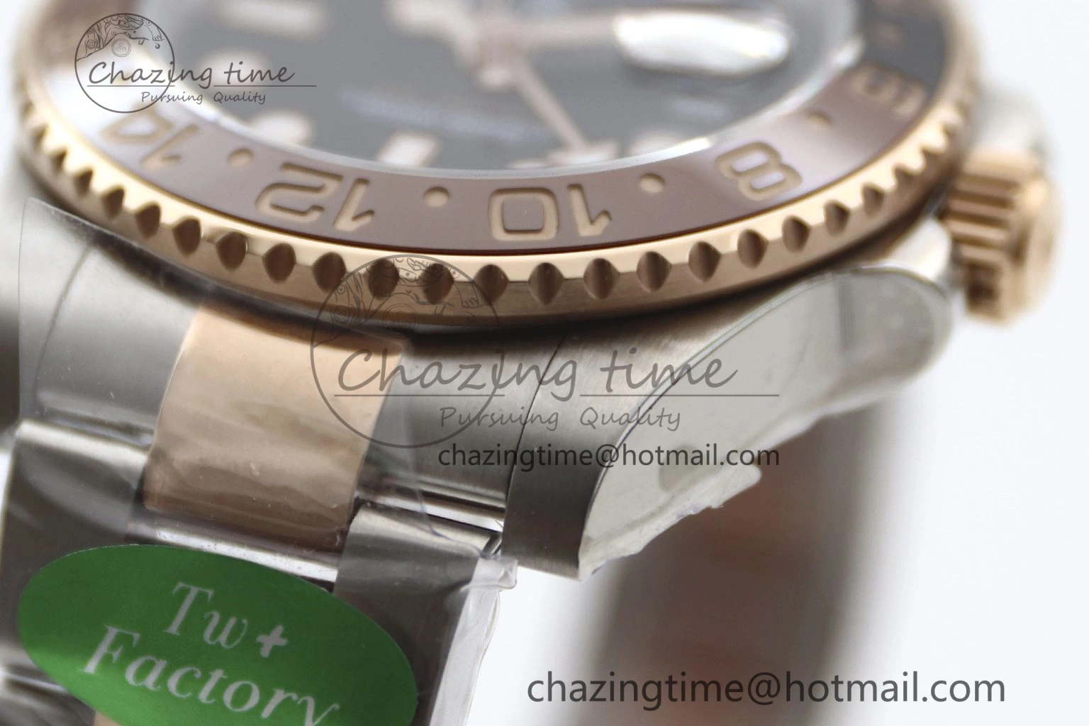 GMT Master II 126711 CHNR 904L SS TW+ 1:1 Best Edition on SS RG Bracelet VR3186 CHS