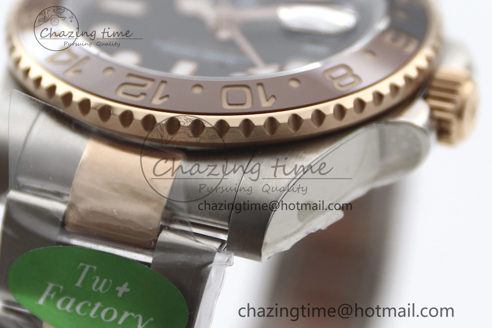 GMT Master II 126711 CHNR 904L SS TW+ 1:1 Best Edition on SS RG Bracelet VR3186 CHS