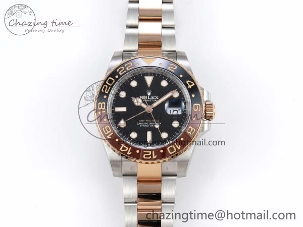 GMT-Master II 126711 CHNR ARF 1:1 Best Edition Black Dial on RG SS Bracelet VR3285 CHS