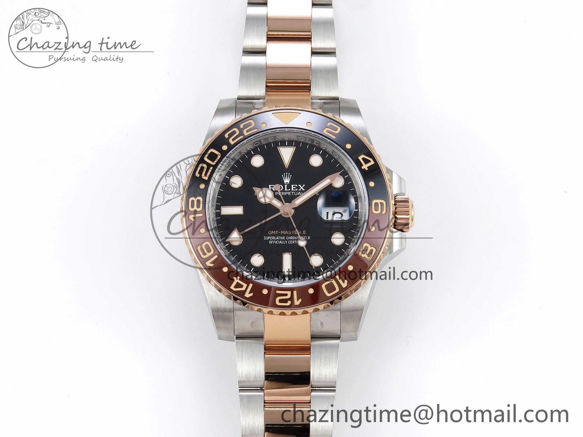 GMT-Master II 126711 CHNR ARF 1:1 Best Edition Black Dial on RG SS Bracelet VR3285 CHS