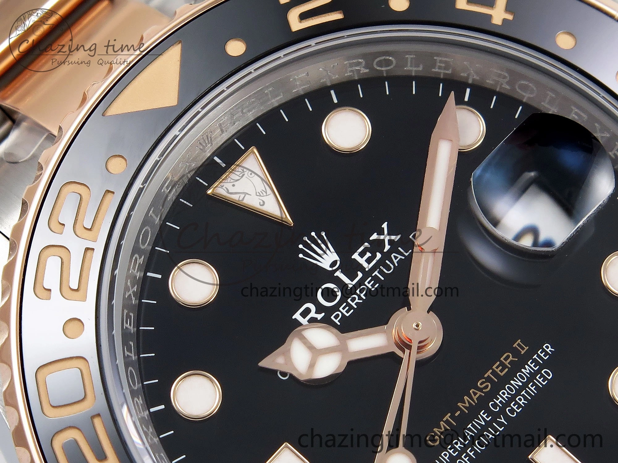 GMT-Master II 126711 CHNR ARF 1:1 Best Edition Black Dial on RG SS Bracelet VR3285 CHS