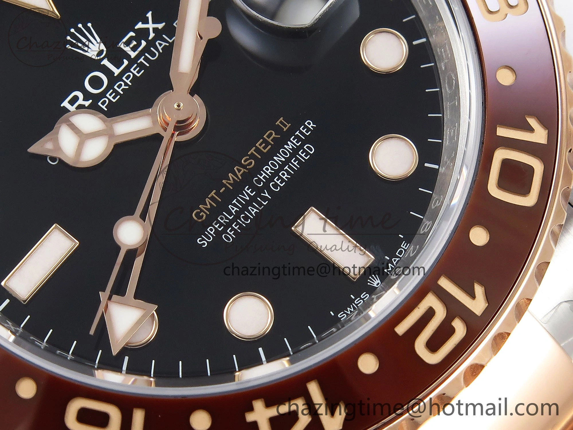 GMT-Master II 126711 CHNR ARF 1:1 Best Edition Black Dial on RG SS Bracelet VR3285 CHS