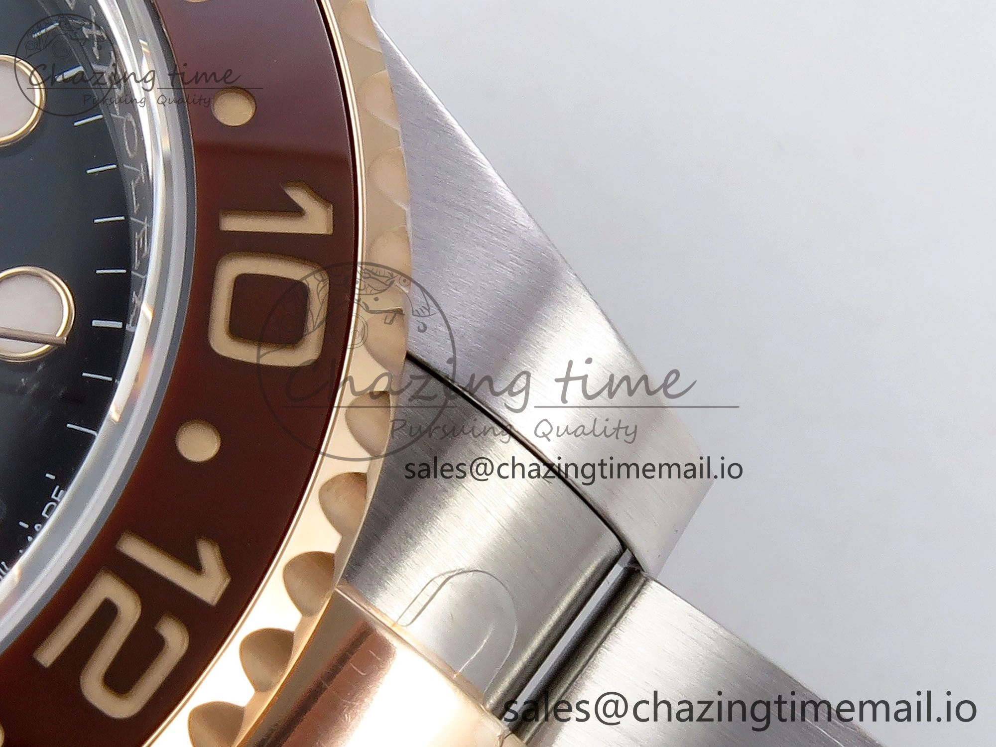 GMT-Master II 126711 CHNR ARF 1:1 Best Edition on Black Dial SS RG Bracelet Super Clone SH3285 CHS (Gain Weight)