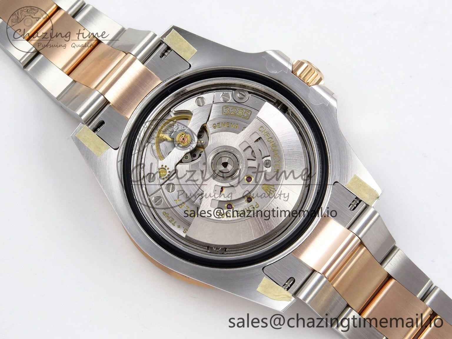 GMT-Master II 126711 CHNR ARF 1:1 Best Edition on Black Dial SS RG Bracelet Super Clone SH3285 CHS (Gain Weight)