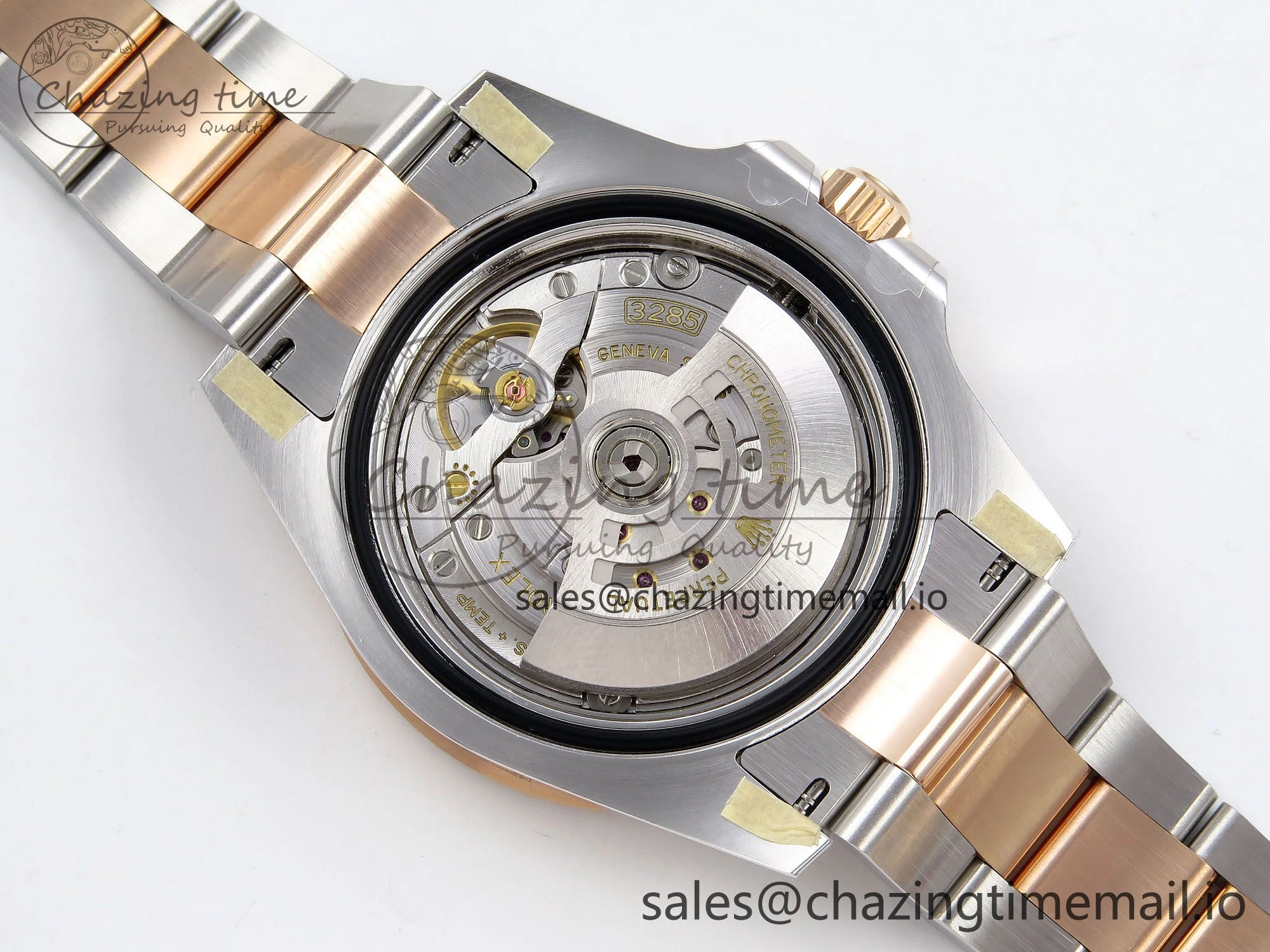 GMT-Master II 126711 CHNR ARF 1:1 Best Edition on Black Dial SS RG Bracelet Super Clone SH3285 CHS (Gain Weight)