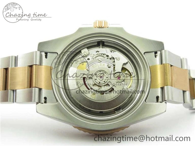 GMT Master II 126711 CHNR Black Brown Ceramic 316L Steel GMF 1:1 Best Edition Black Dial on SS RG Bracelet A3285