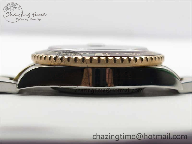 GMT Master II 126711 CHNR Black Brown Ceramic 316L Steel GMF 1:1 Best Edition Black Dial on SS RG Bracelet A3285