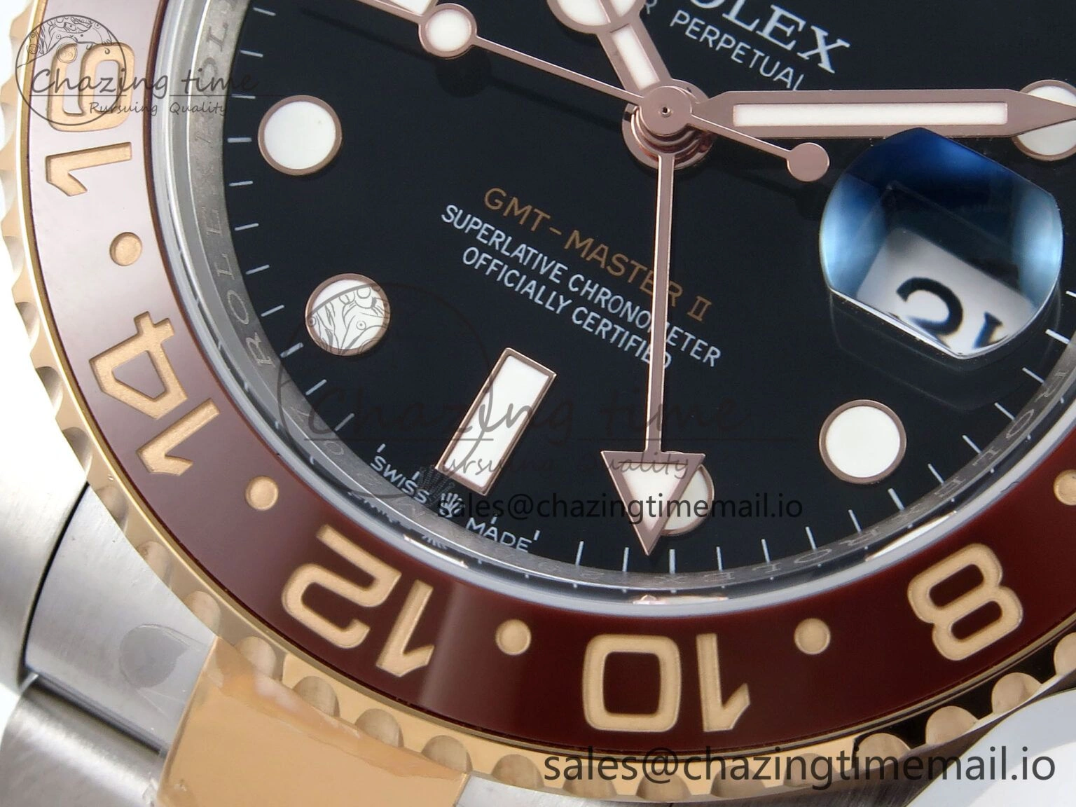 GMT-Master II 126711 CHNR Black Brown Ceramic 904L Steel EWE 1:1 Best Edition on Oyster Strap EWE3285 V5