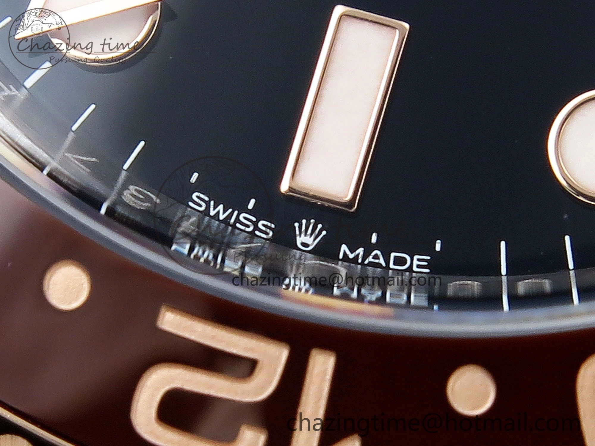 GMT-Master II 126711 CHNR Black Brown Ceramic Clean Factory Best Edition on SS RG Bracelet DD3285 CHS