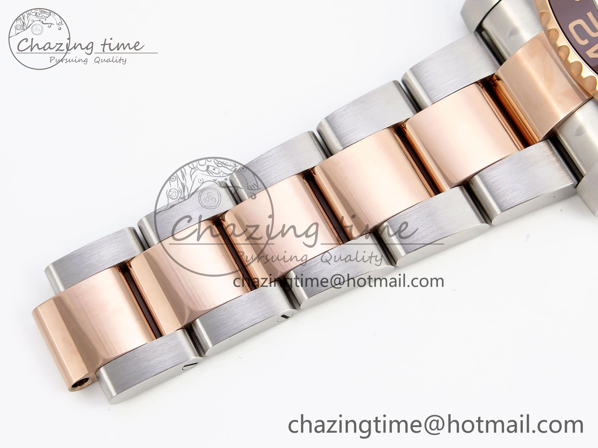 GMT-Master II 126711 CHNR Black Brown Ceramic Clean Factory Best Edition on SS RG Bracelet DD3285 CHS