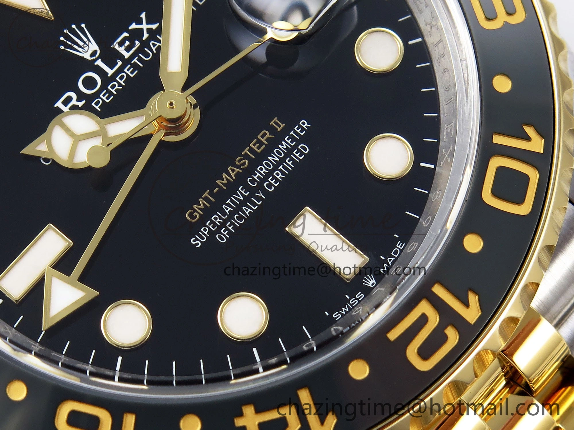 GMT Master II 126713 904L SS Clean Factory 1:1 Best Edition Black Dial on Jubilee Bracelet DD3285