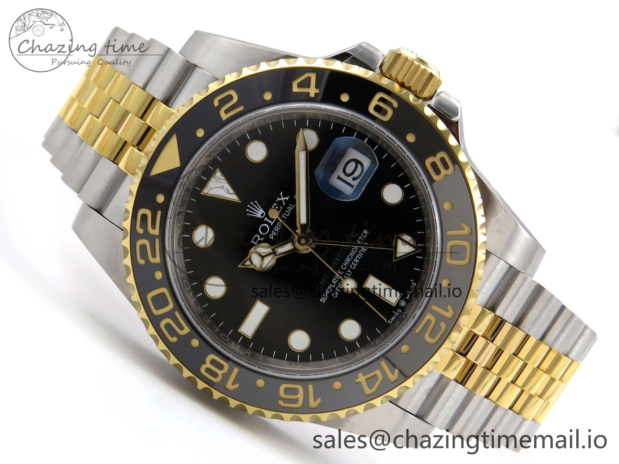 GMT-Master II 126713 GRGN 904L EWEF 1:1 Best Edition on SS YG Jubilee Bracelet SH3285 CHS