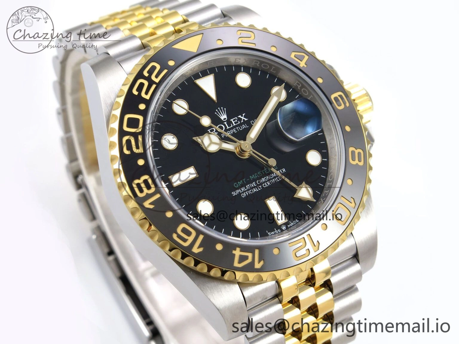 GMT-Master II 126713 GRGN 904L EWEF 1:1 Best Edition on SS YG Jubilee Bracelet SH3285 CHS
