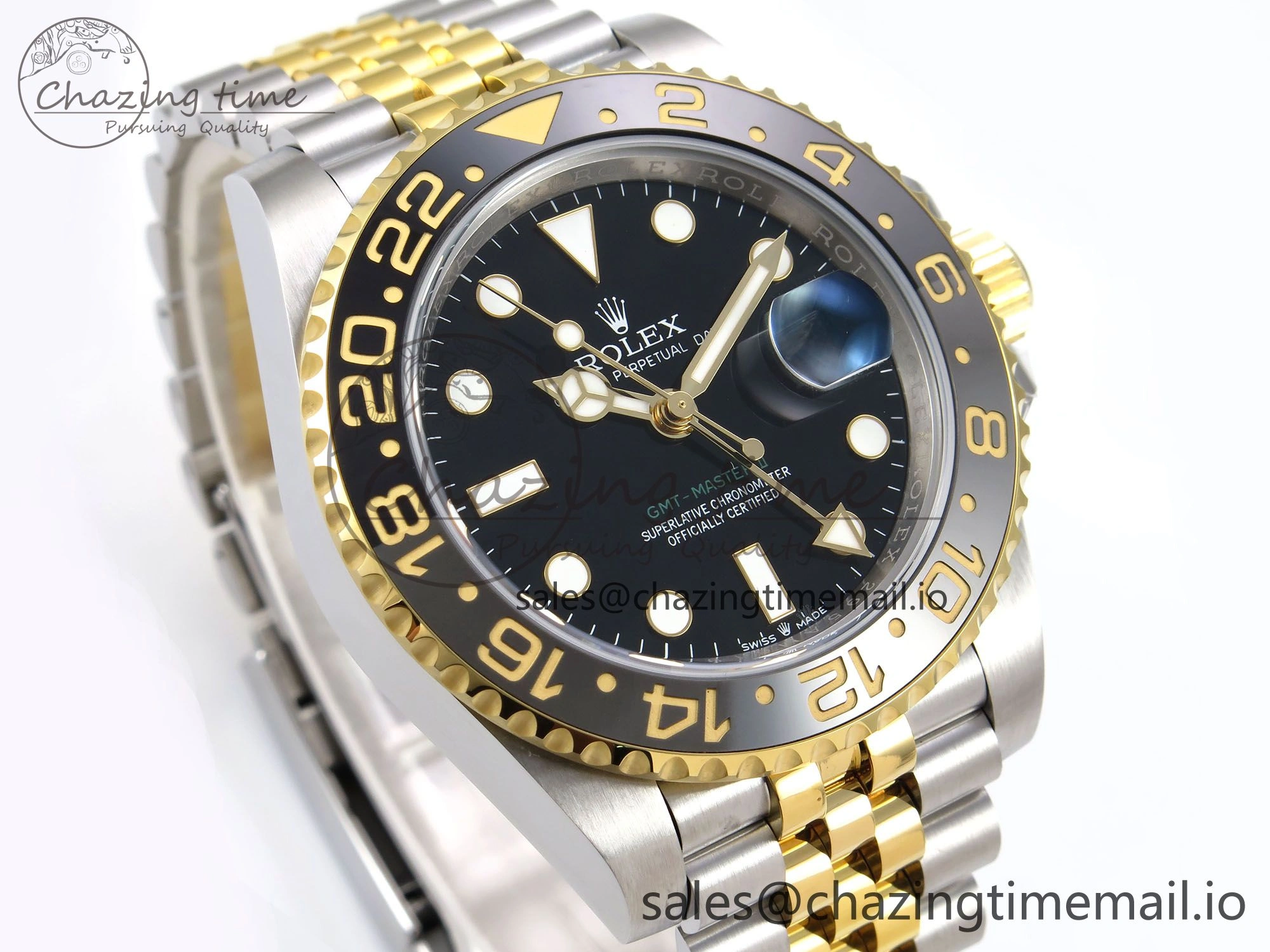 GMT-Master II 126713 GRGN 904L EWEF 1:1 Best Edition on SS YG Jubilee Bracelet SH3285 CHS