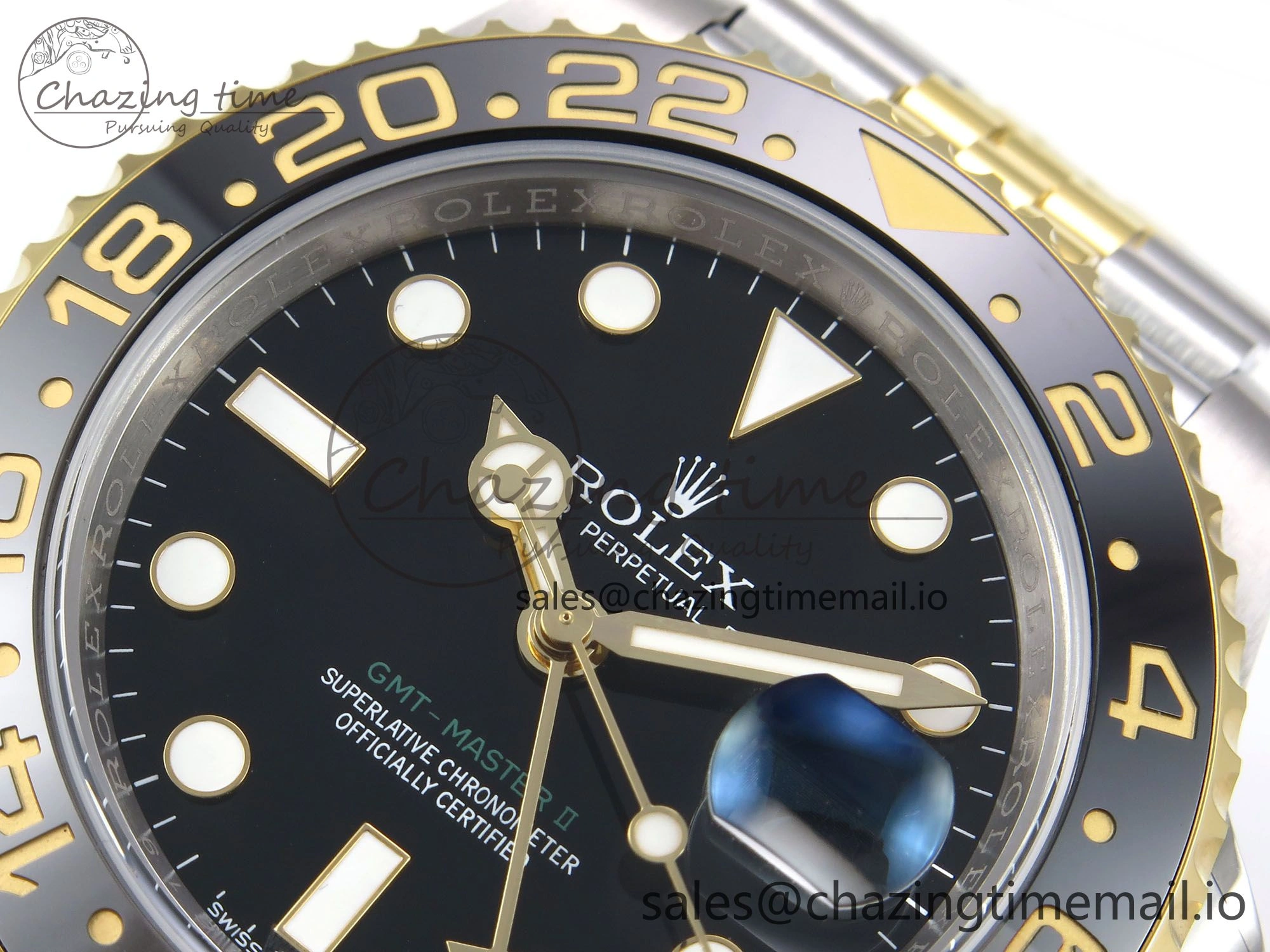 GMT-Master II 126713 GRGN 904L EWEF 1:1 Best Edition on SS YG Jubilee Bracelet SH3285 CHS